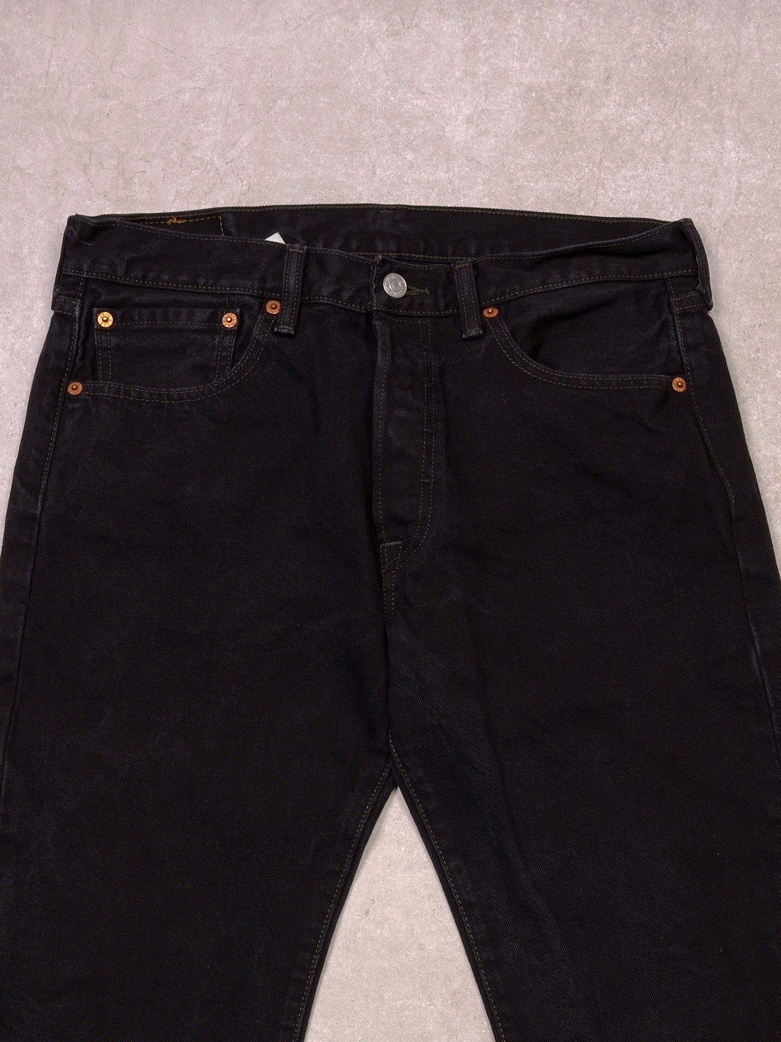 Vintage 90s Black Levi's 501 Regular fit Denim Jeans (32x32)
