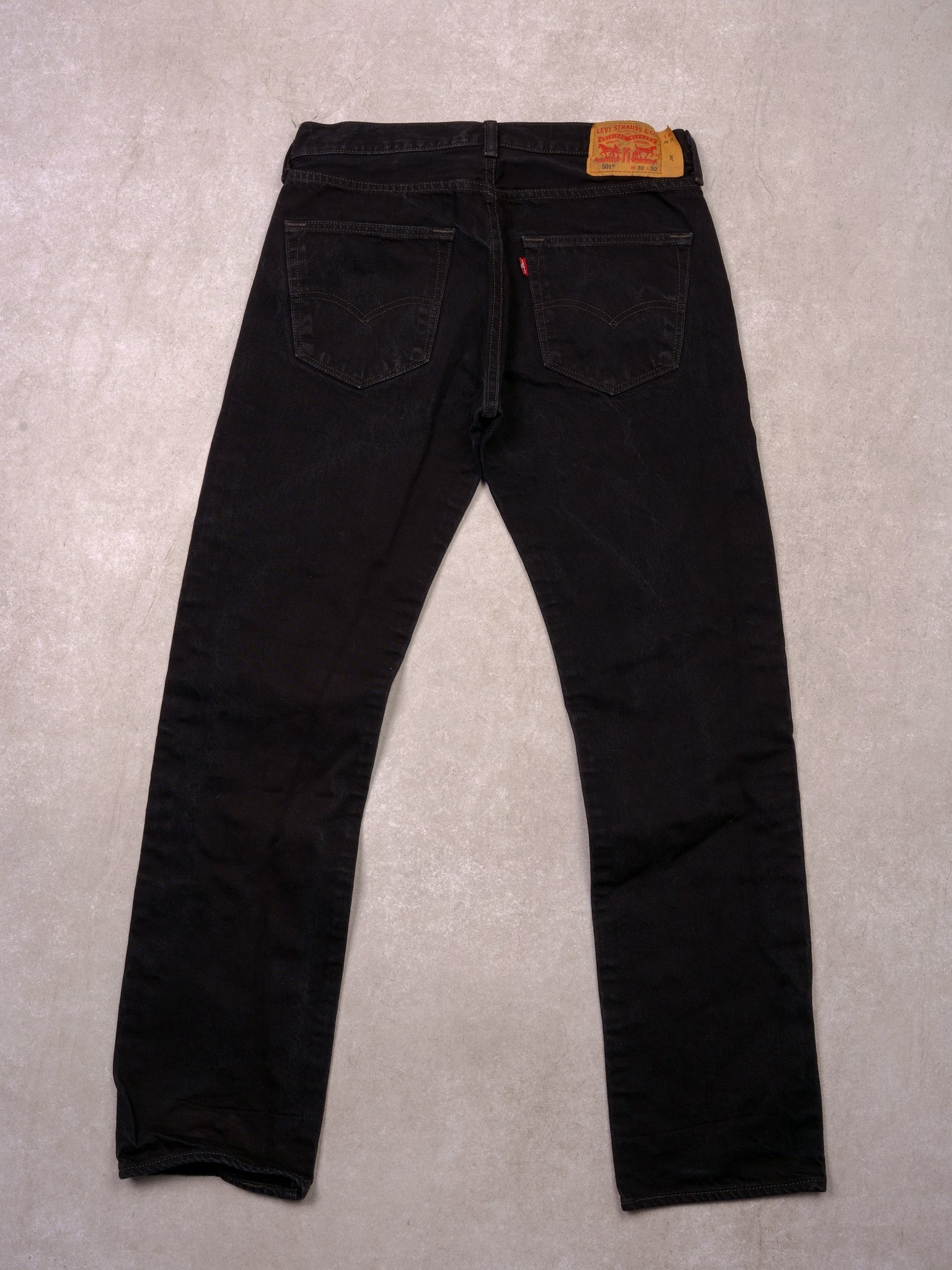 Vintage 90s Black Levi's 501 Regular fit Denim Jeans (32x32)