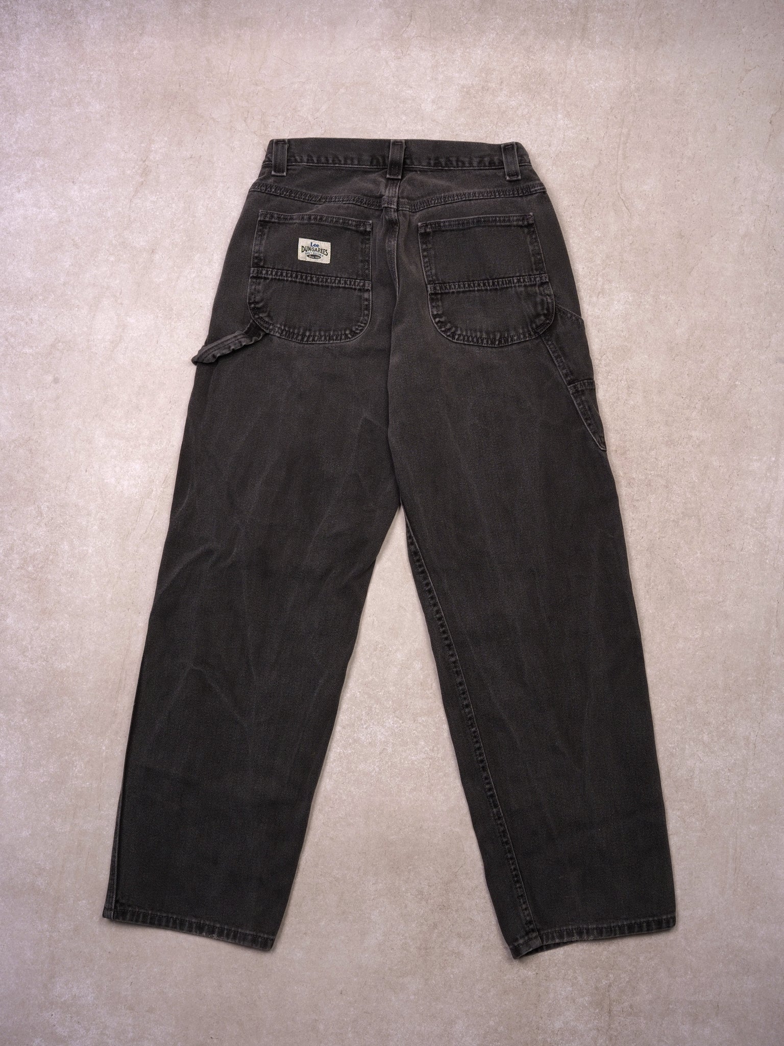 Vintage 90s Washed Dark Grey Lee Carpenter Pants (30x31)