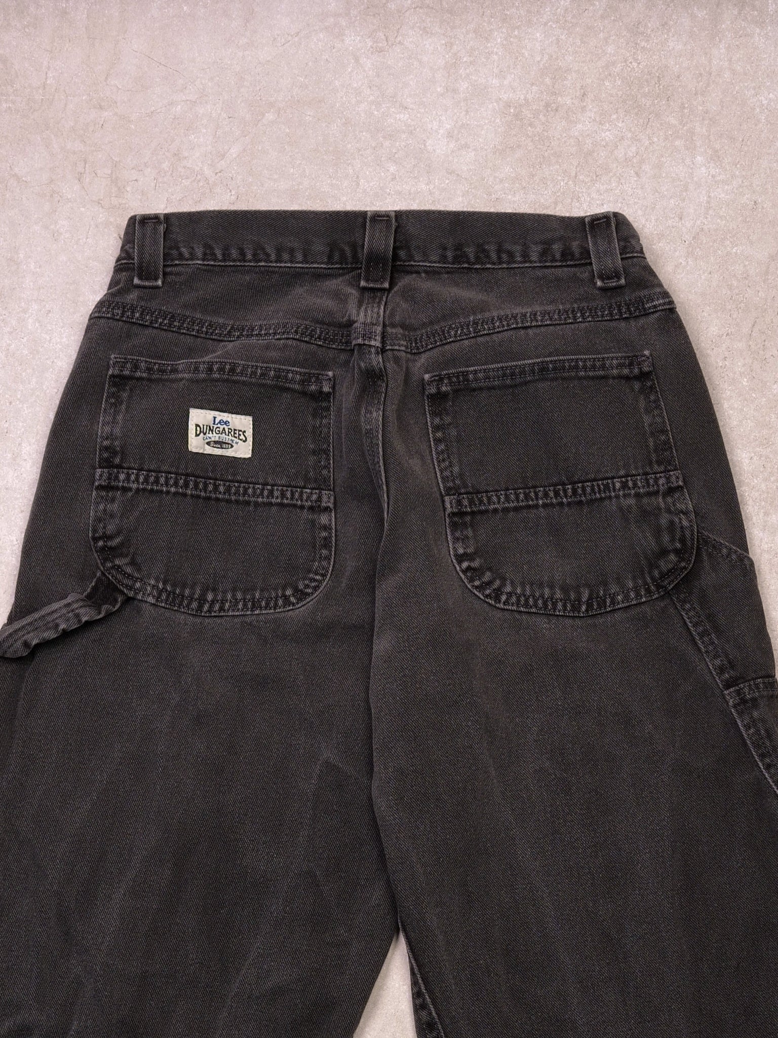 Vintage 90s Washed Dark Grey Lee Carpenter Pants (30x31)