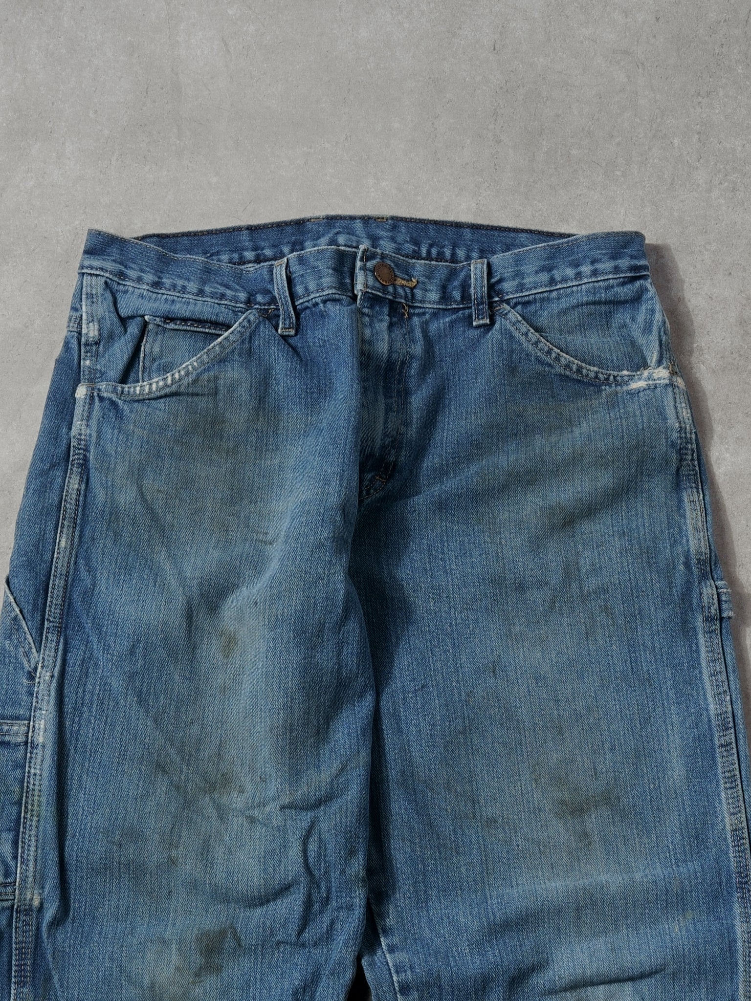 Vintage 90s Dark Blue Dickies Carpenter Denim Jeans (32x30)