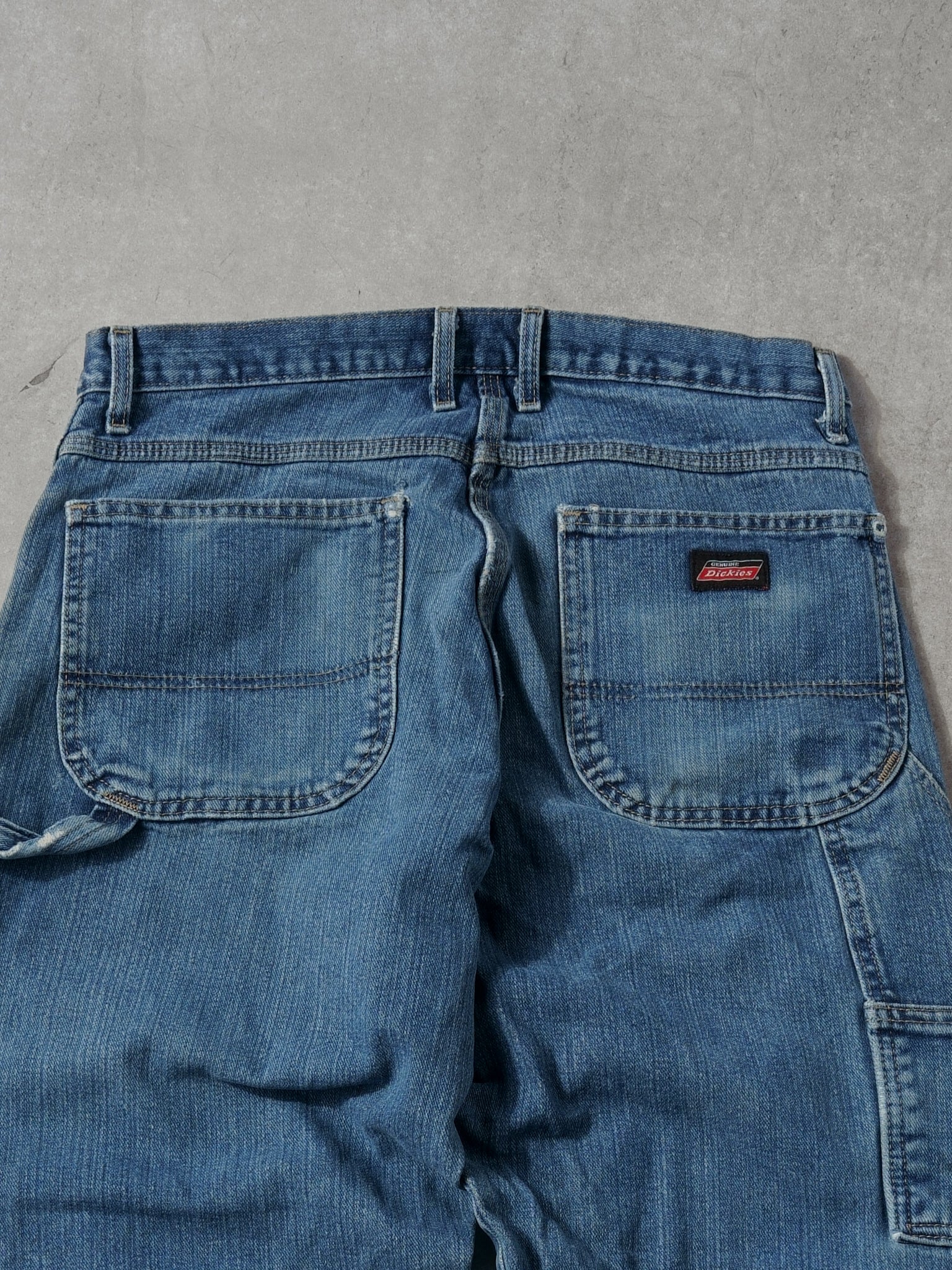 Vintage 90s Dark Blue Dickies Carpenter Denim Jeans (32x30)