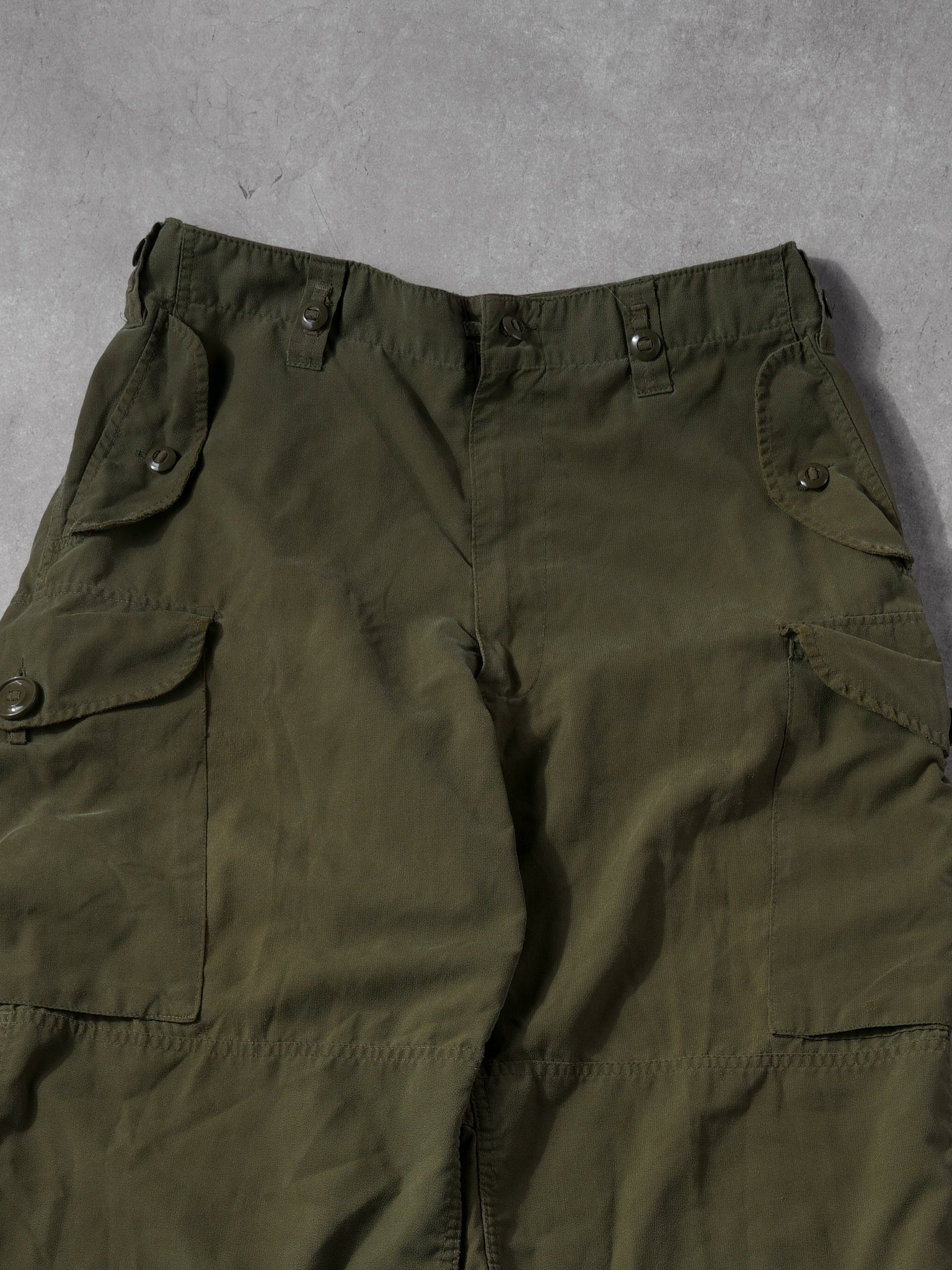 Vintage 80s Green Army Parachute Pants (34x34)