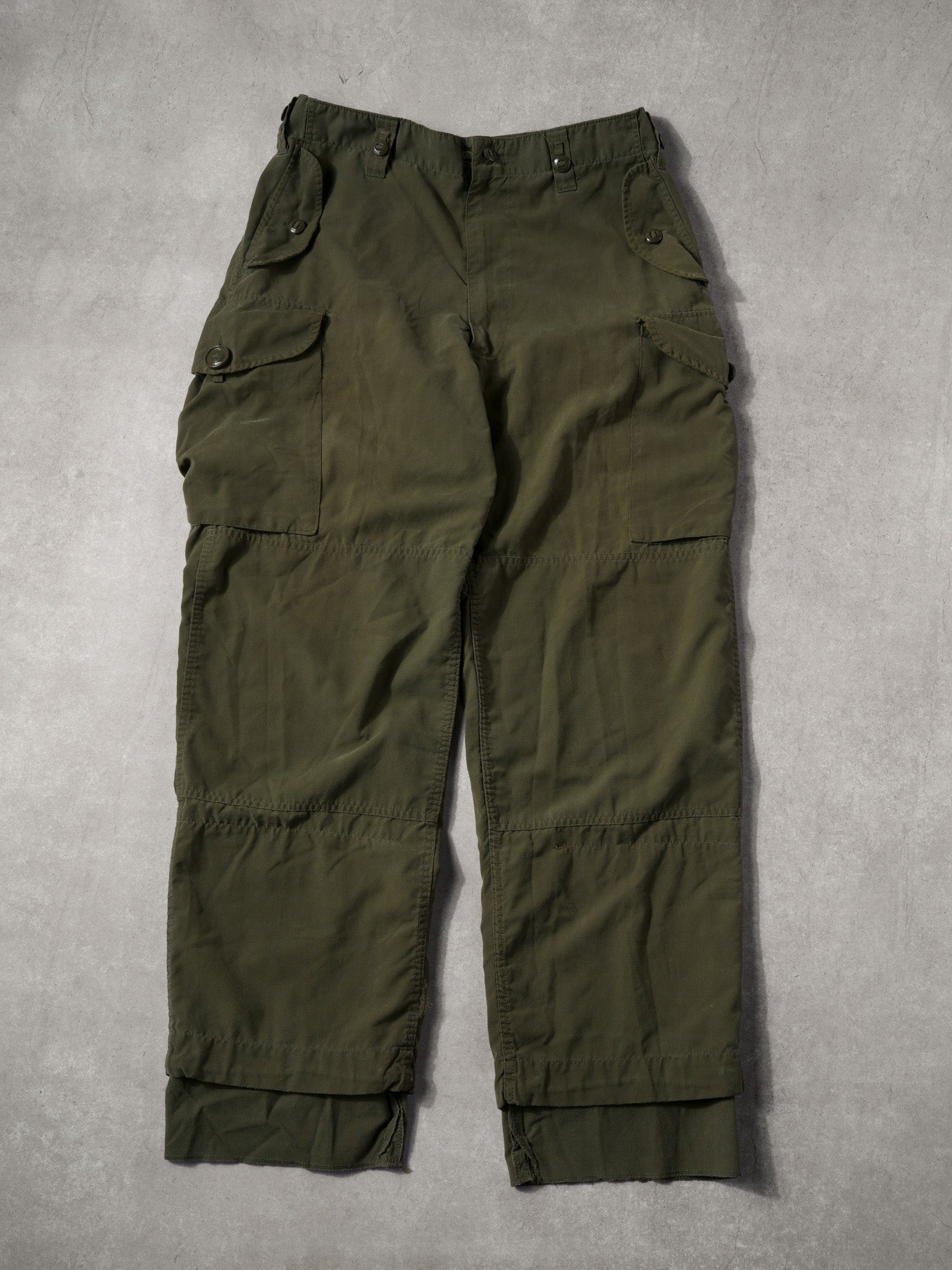 Vintage 80s Green Army Parachute Pants (34x34)