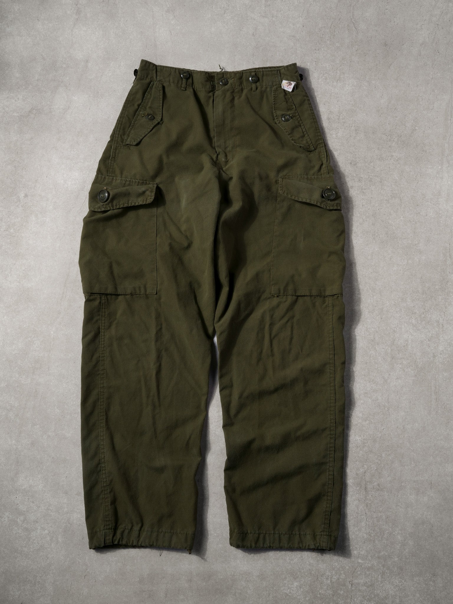 Vintage 80s Green Army Parachute Pants (32x30)