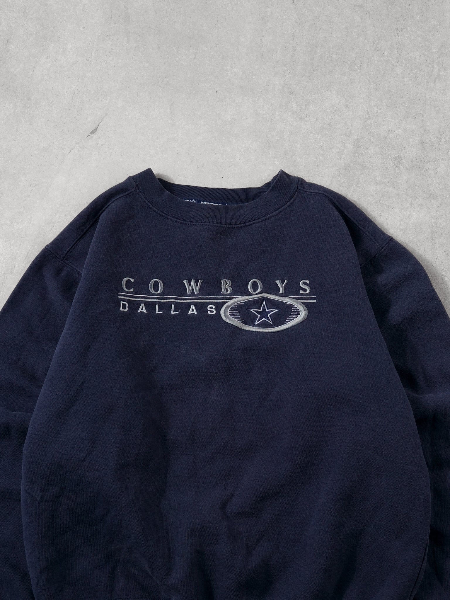 Vintage 90 Blue Dallas Cowboys NFL Crewneck (L)