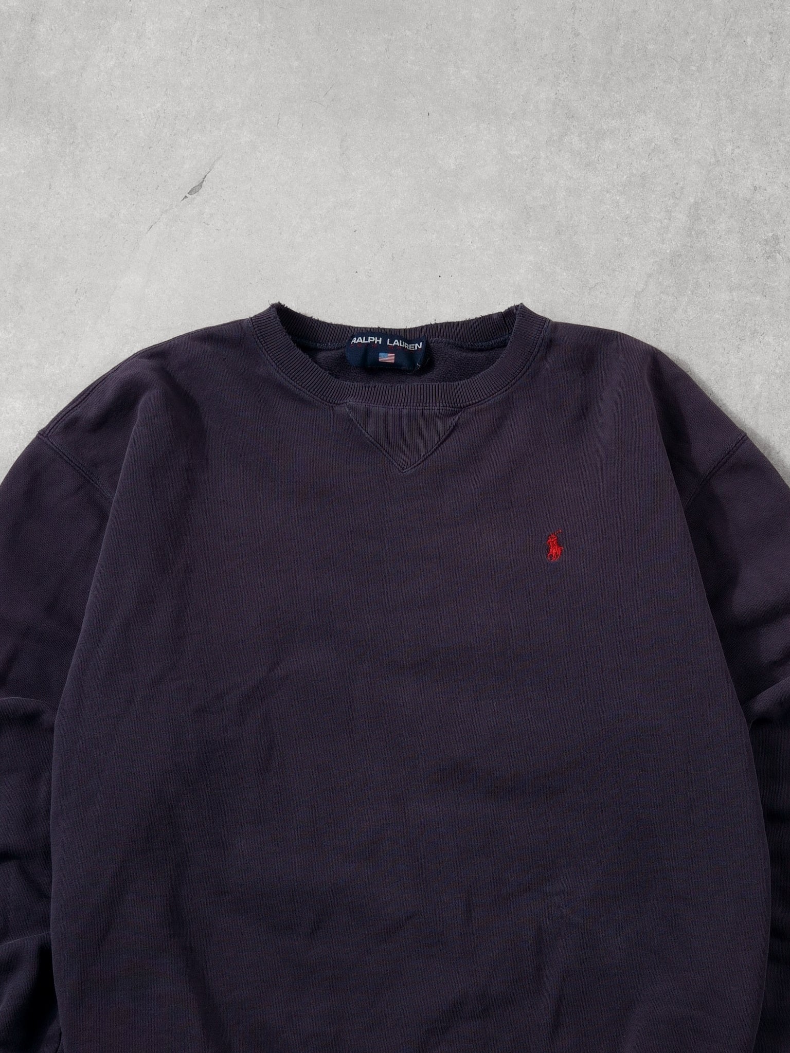 Vintage 90s Navy Blue Polo By Ralph Lauren Crewneck (L)
