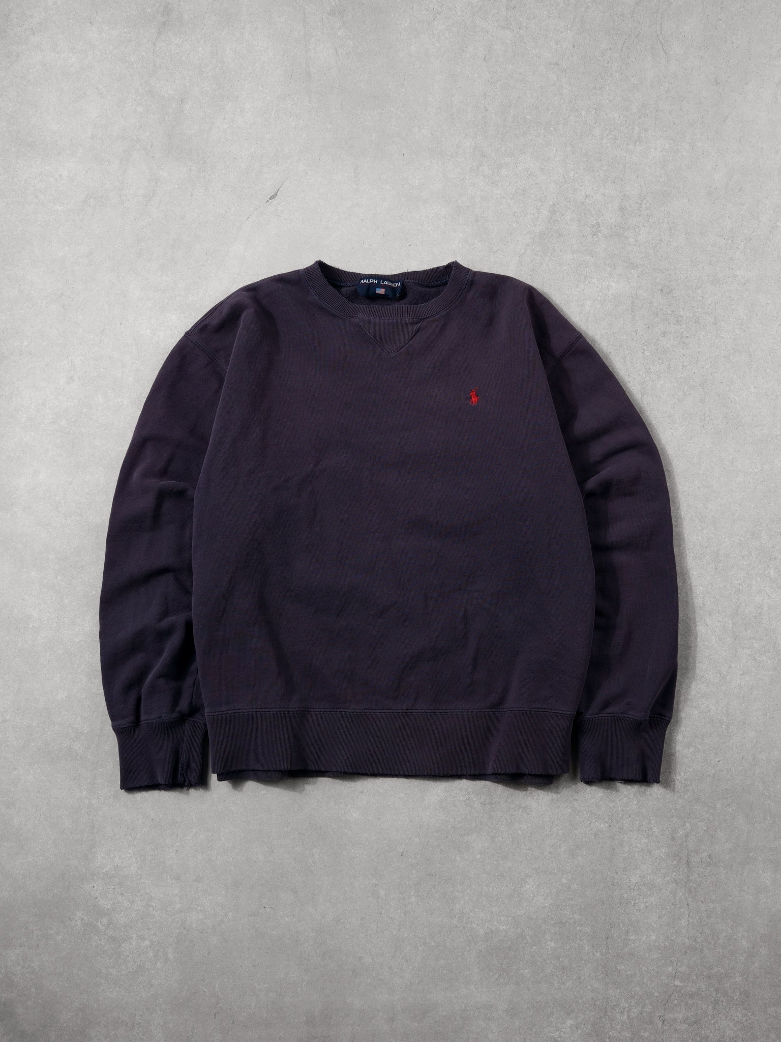 Vintage 90s Navy Blue Polo By Ralph Lauren Crewneck (L)
