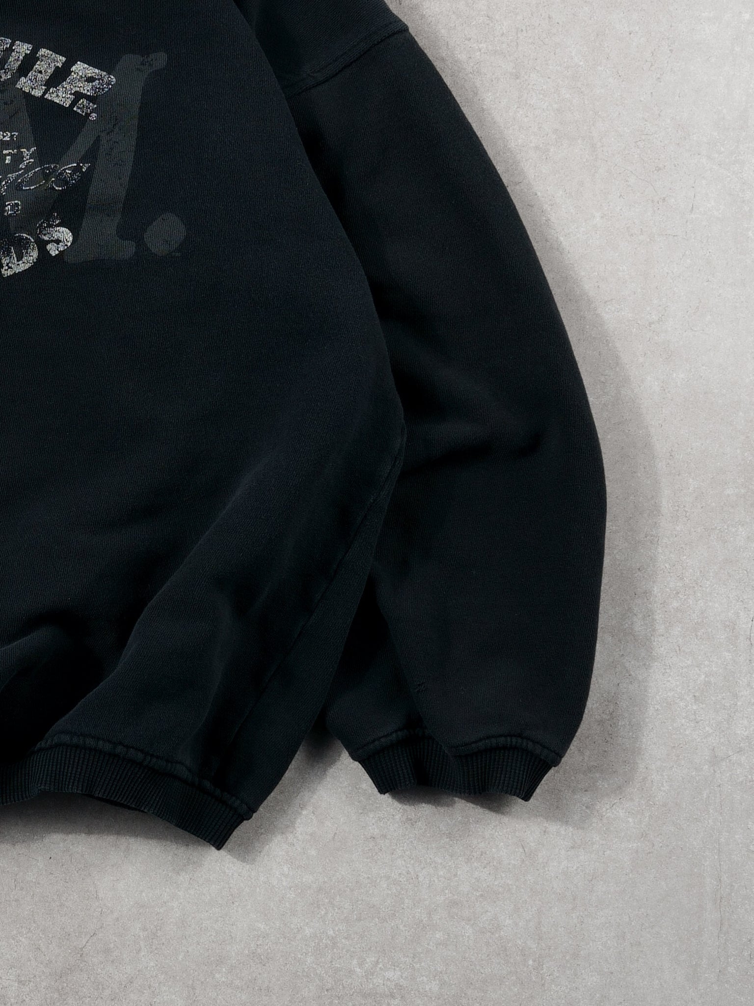 Vintage 90s Black Bum Equipment Durable Goods Crewneck (L)