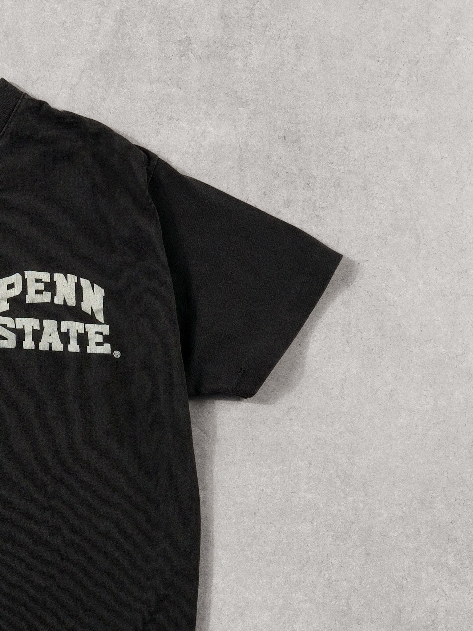 Vintage 90s Sunfaded Black Penn State Disney Button Up Tee (S)