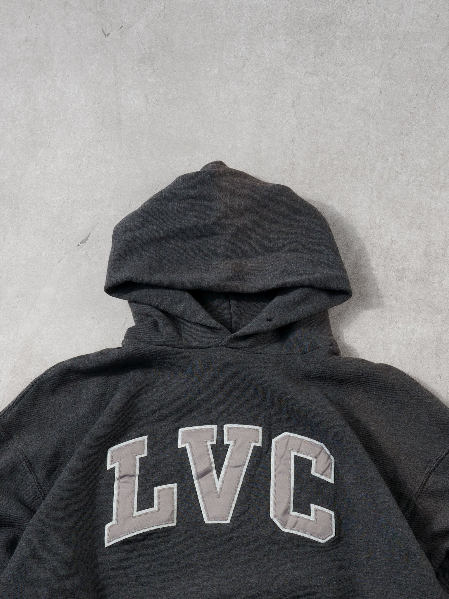 Vintage 90s Grey LVC Russell Athletics Hoodie (L)