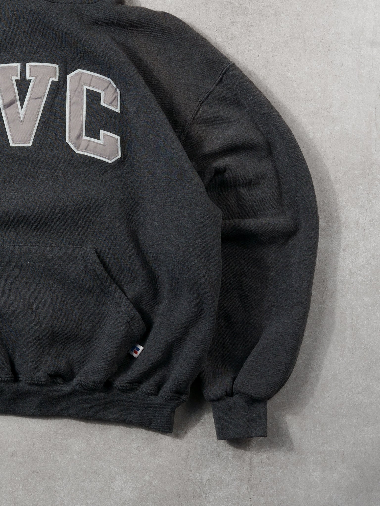 Vintage 90s Grey LVC Russell Athletics Hoodie (L)