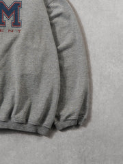 Vintage 90s Grey Red and Blue BUM Equipment Crewneck (L)