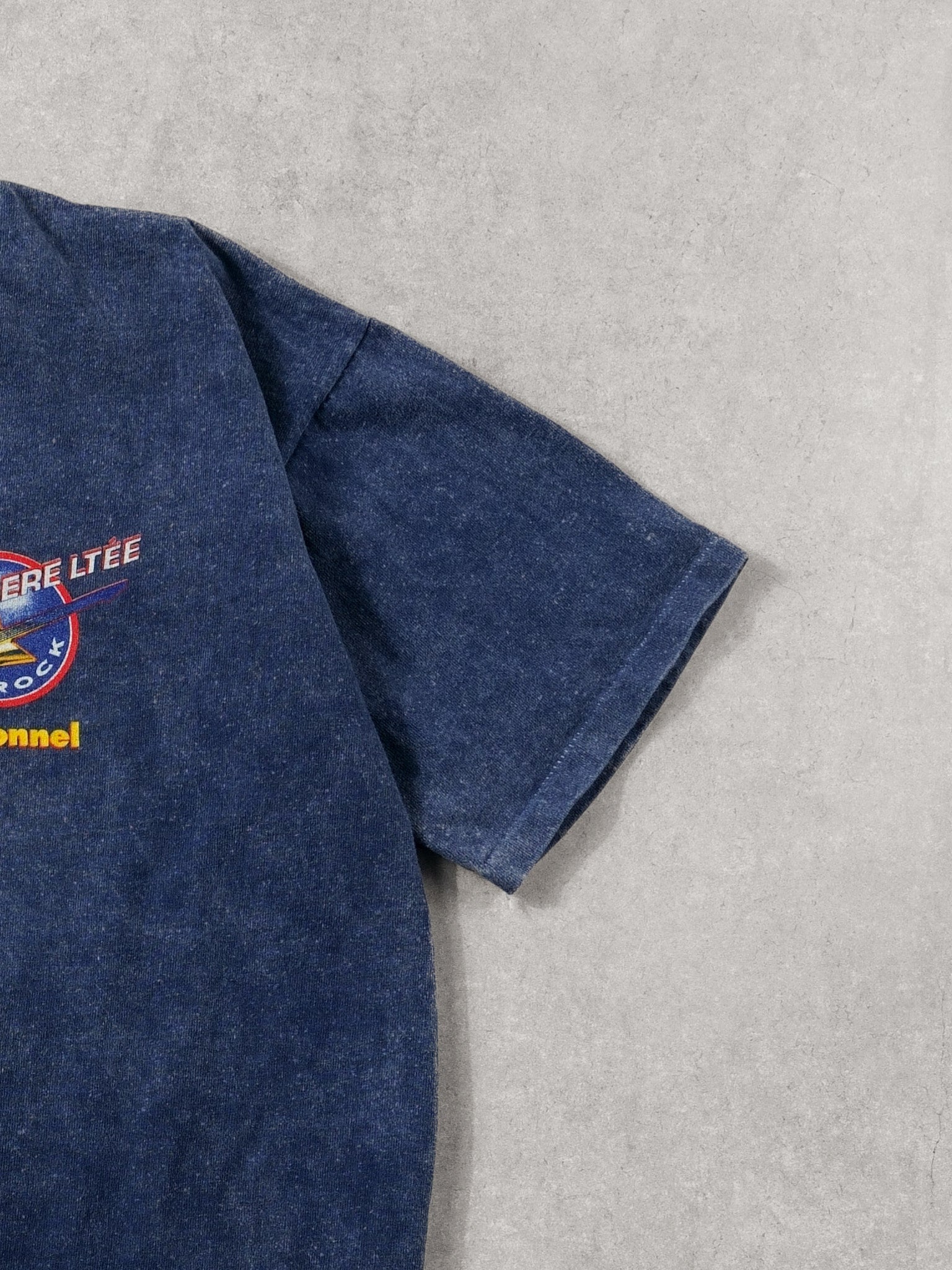 Vintage 90s Navy Blue Belvedere LTEE Rock Personnel Tee (L)