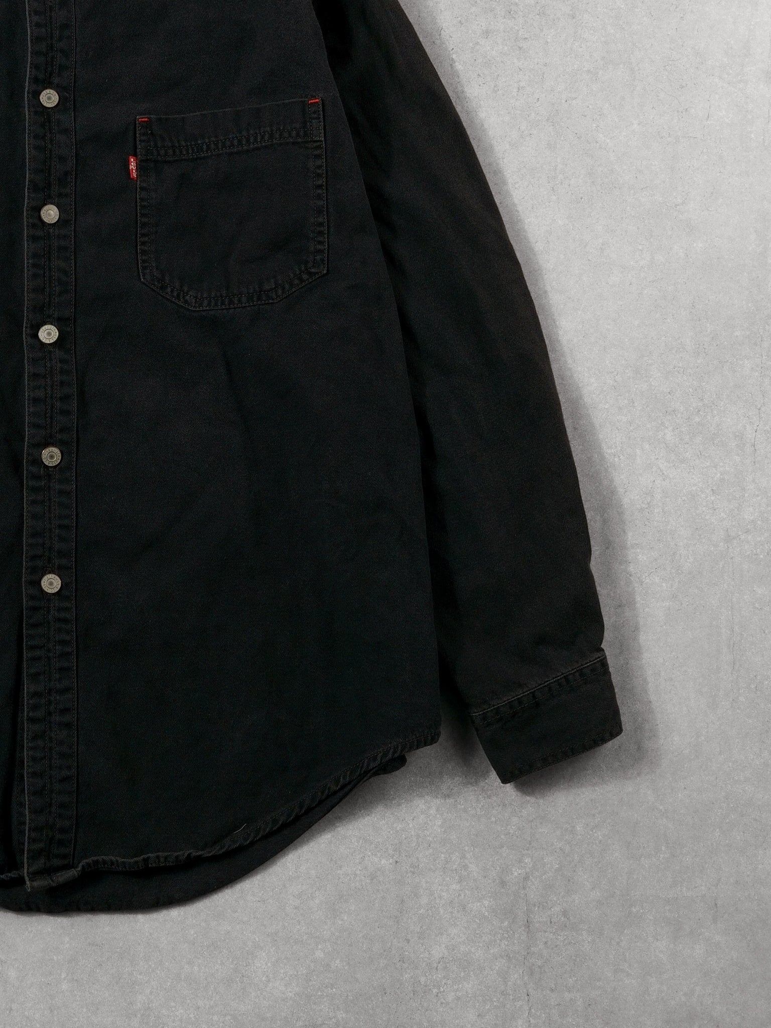 Vintage 90s Black Levi's Denim Jean Jacket (L)