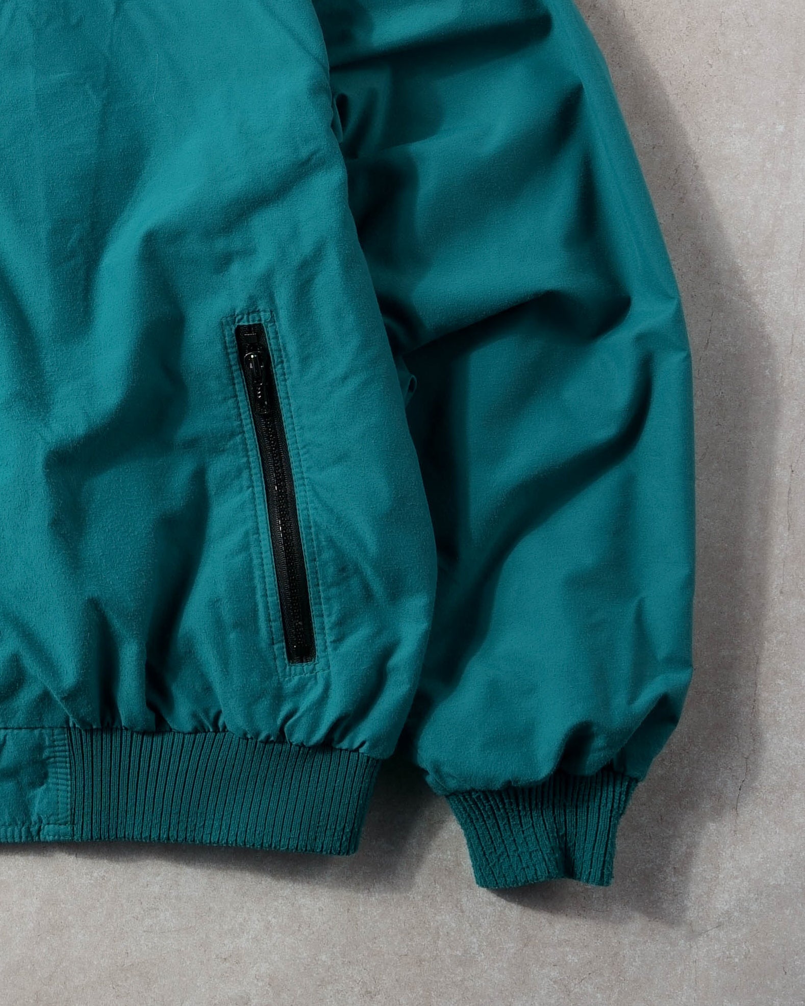 Vintage 90s Turquoise Eddie Bauer Collared Windbreaker (XL)