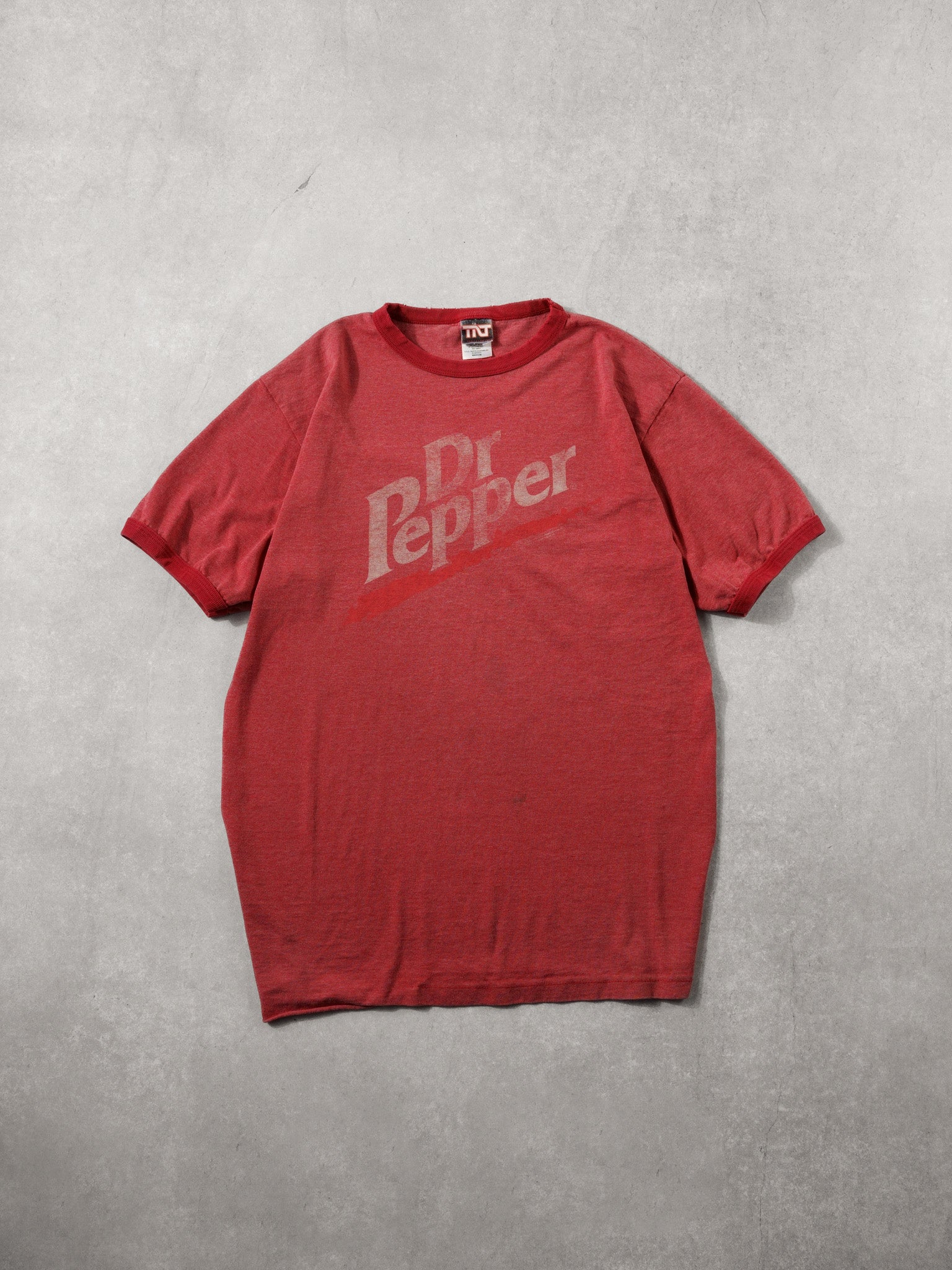 VIntage 90s Washed Red Dr. Pepper Graphic Tee (S)