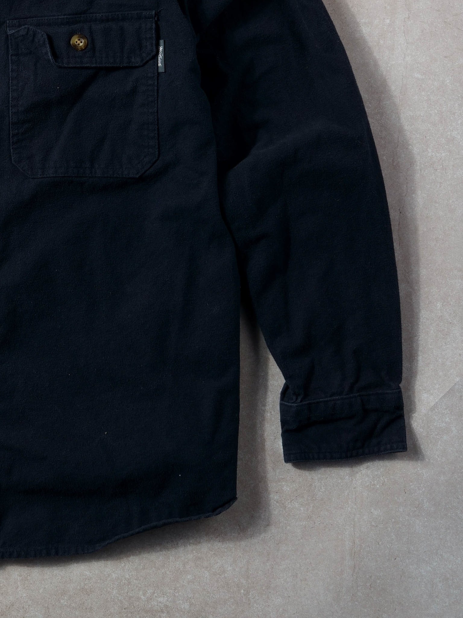 Vintage 90s Navy Blue Woolrich Collared Button Up (L)