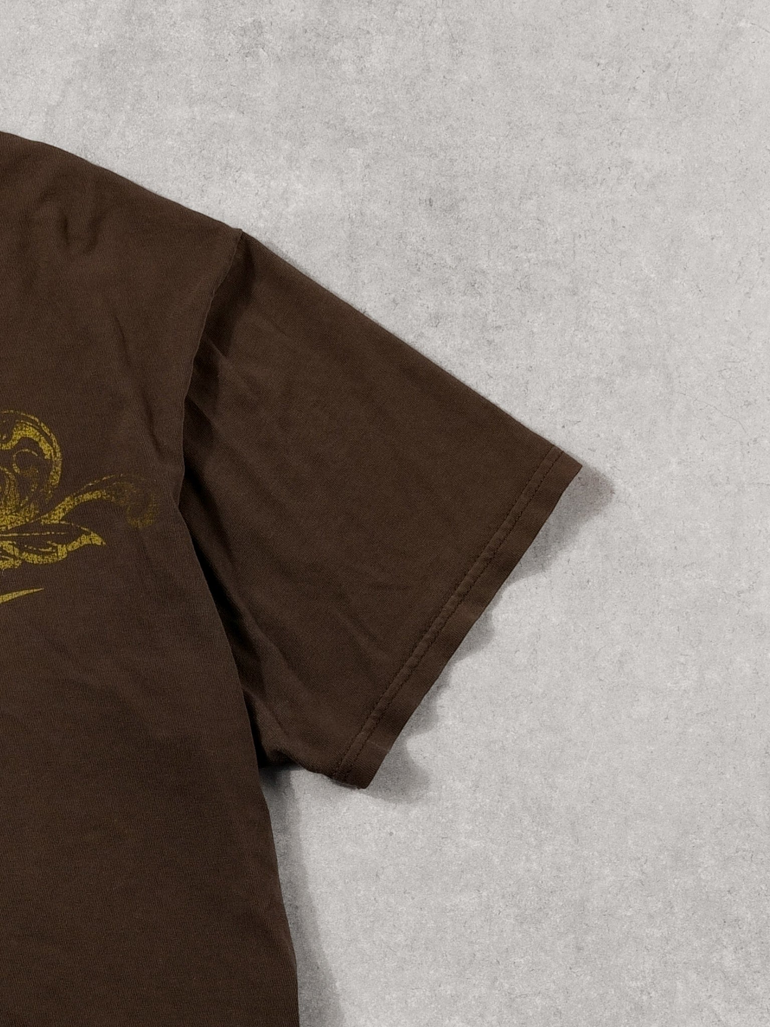 Vintage Y2k Washed Brown Nike Jazz Graphic Tee (M)