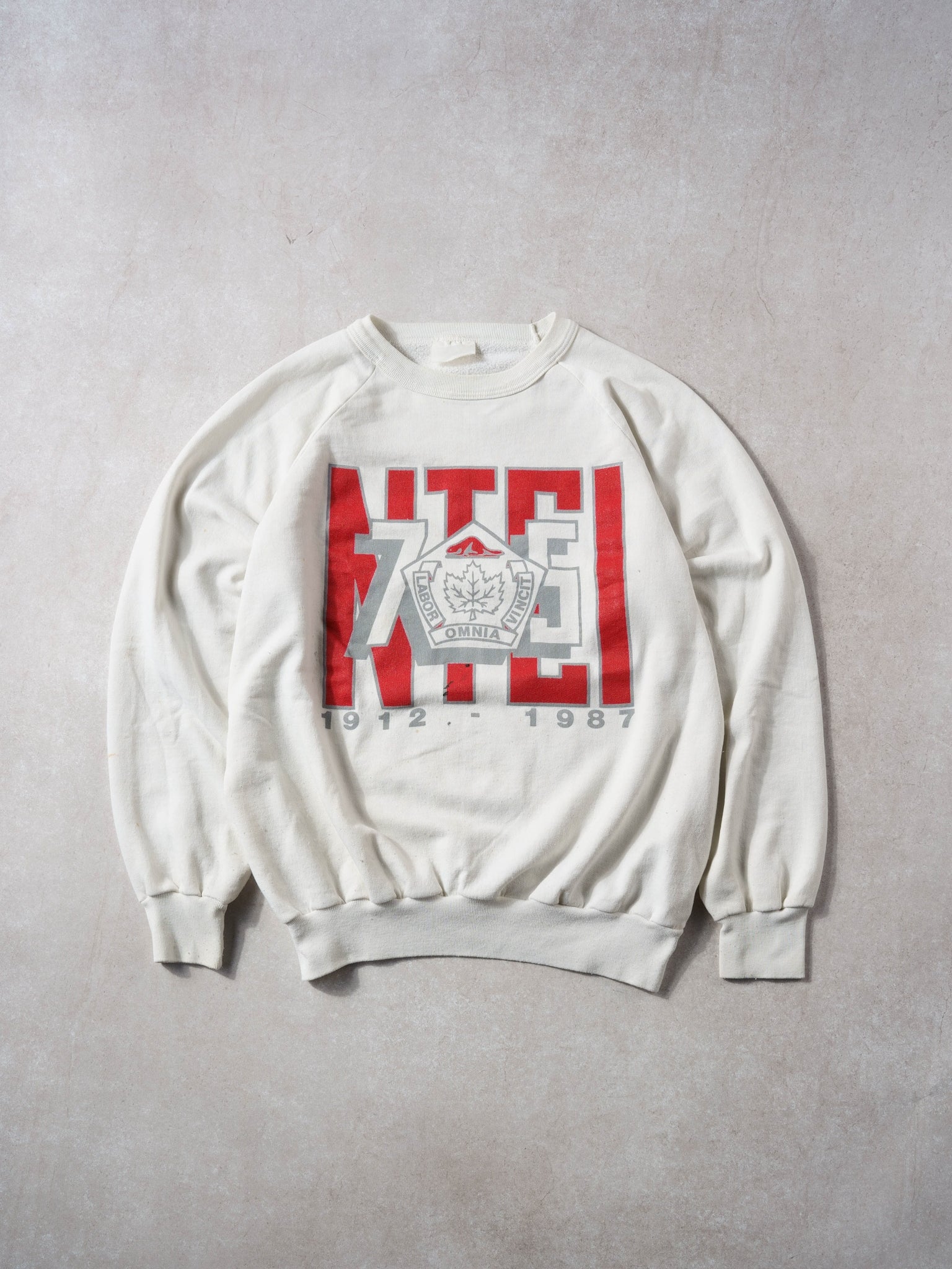 Vintage 87' White NTCI 75th Anniversary Crewneck (M/L)