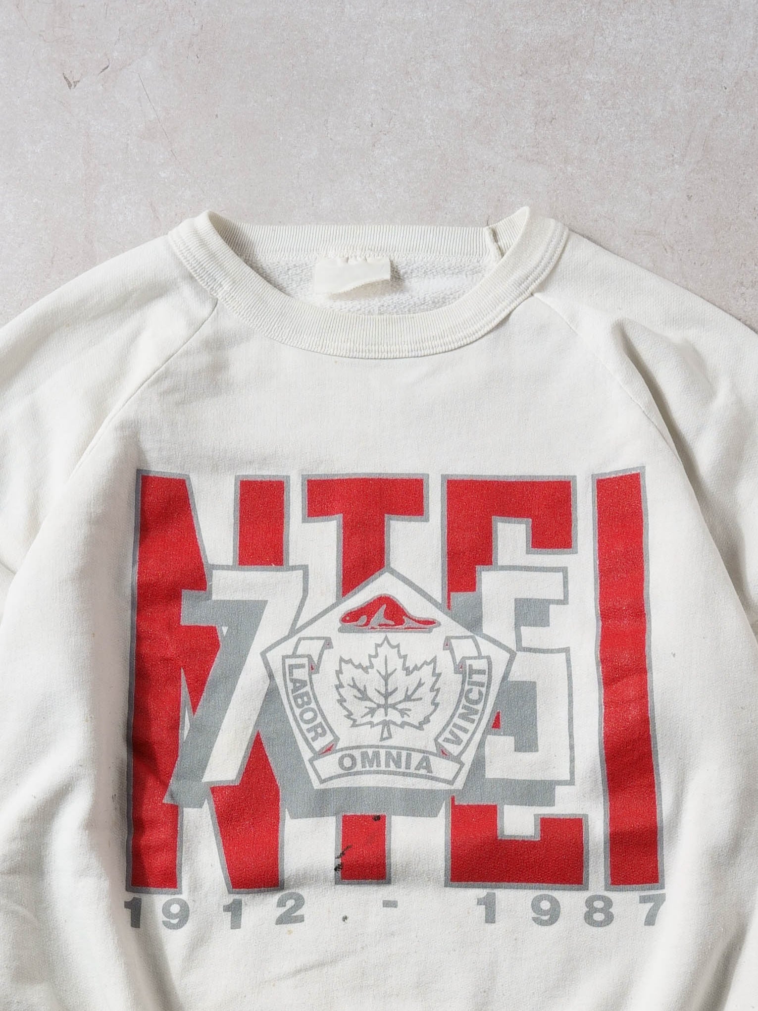Vintage 87' White NTCI 75th Anniversary Crewneck (M/L)