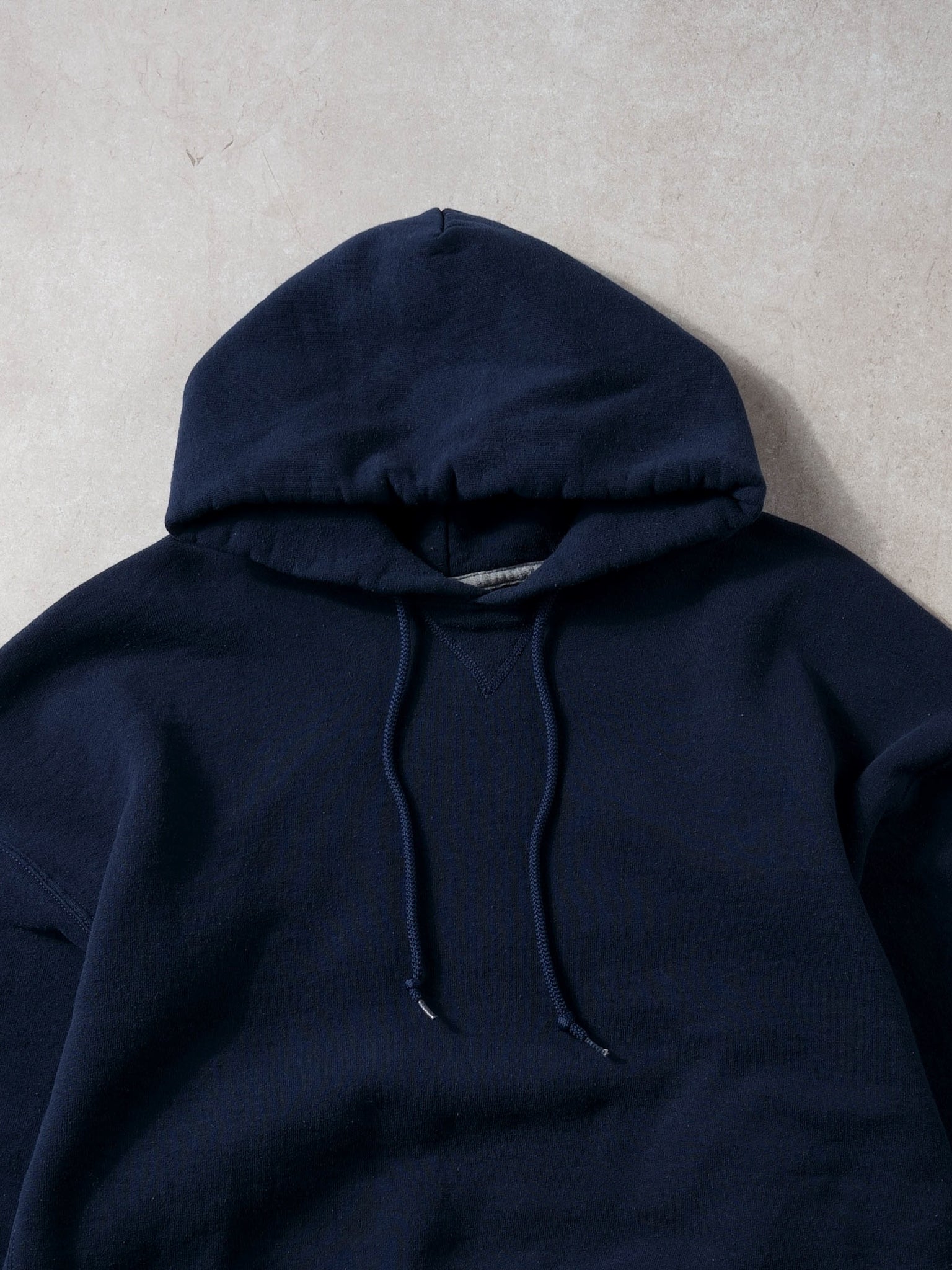 Vintage 90s Navy Blue Russells Athletics Hoodie (XL)
