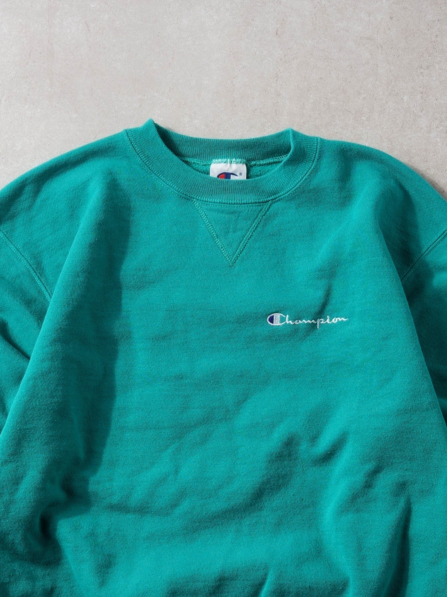 Vintage 90s Turquoise Champion Crewneck (M/L)