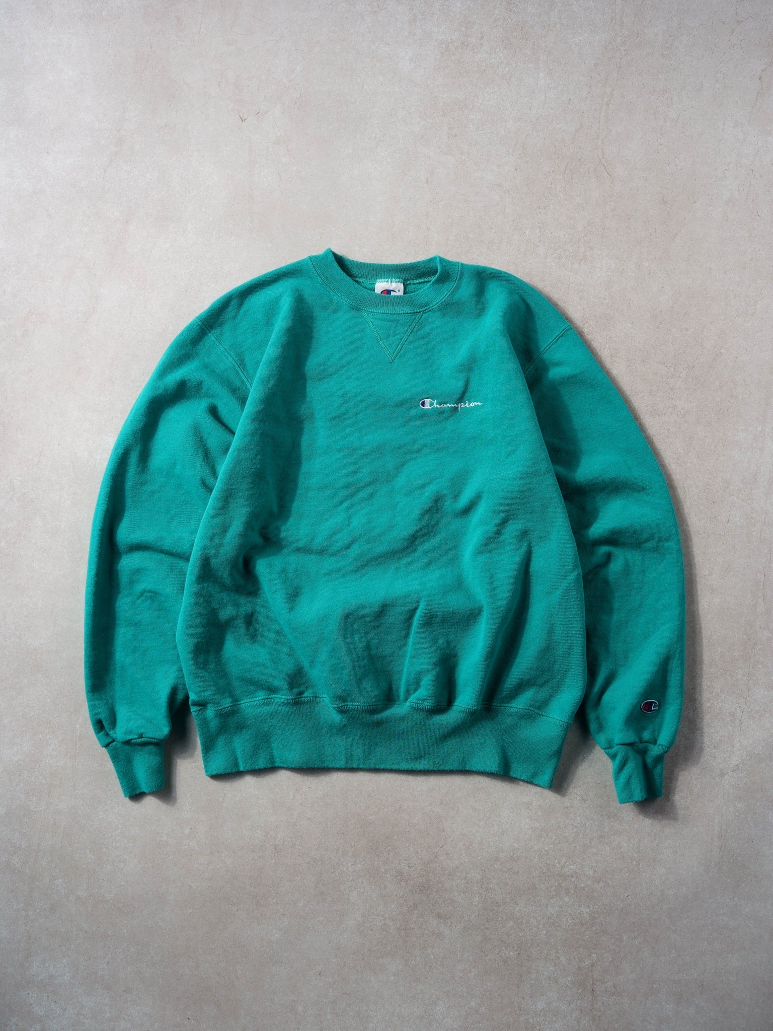 Vintage 90s Turquoise Champion Crewneck (M/L)