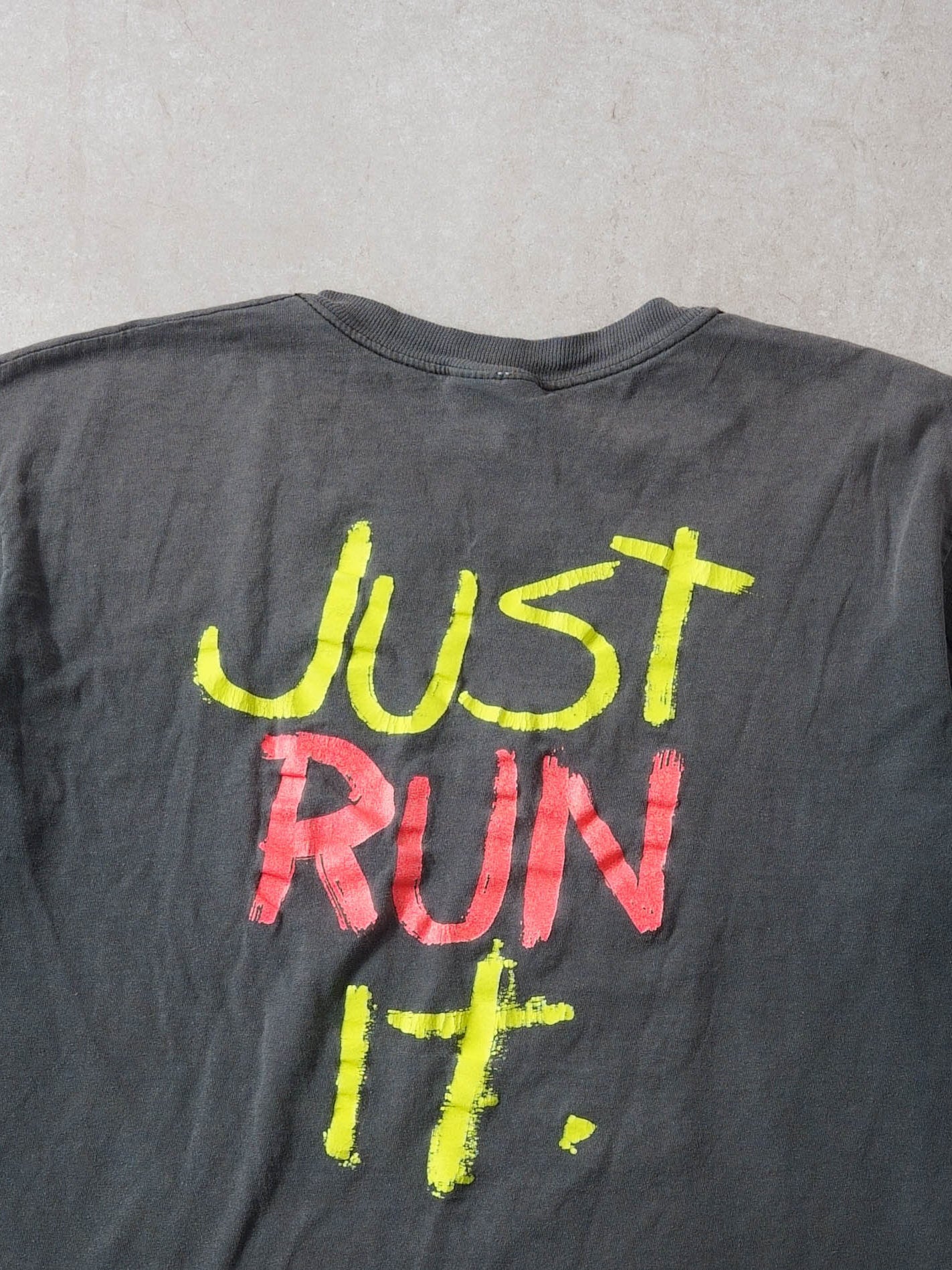 Vintage 90' Washed Black Mt. Washington Road Race Graphic Tee (M/L)