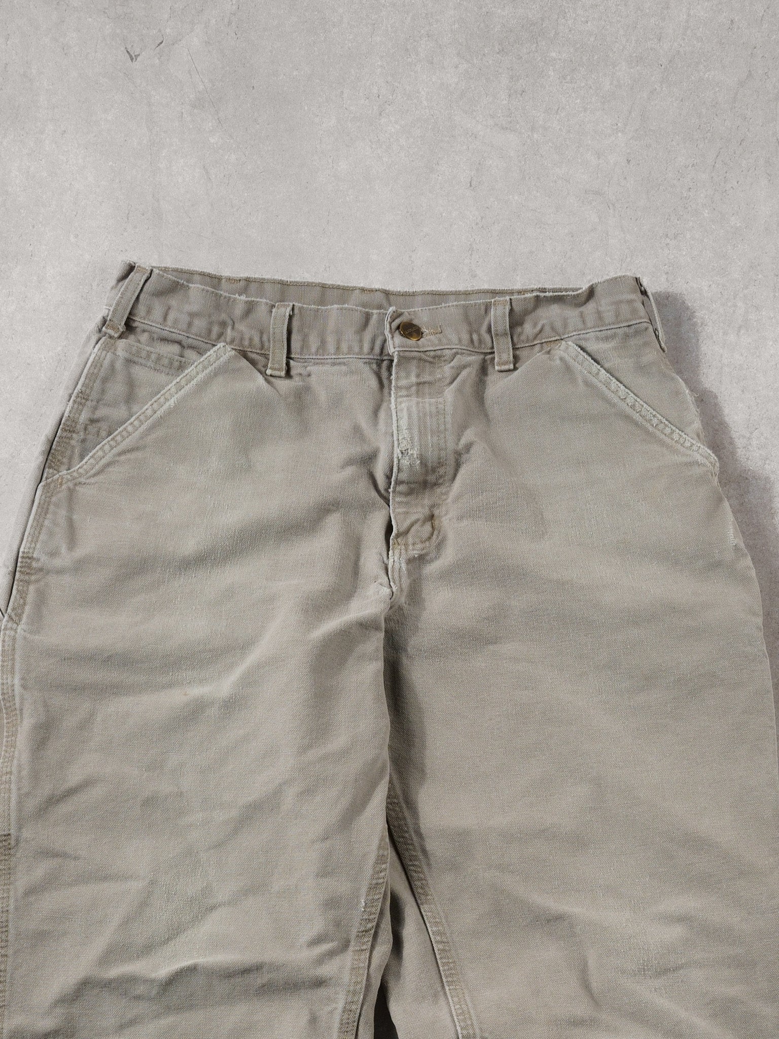 Vintage 90s Biege Carhartt Original Fit Carpenter Pants (32x30)