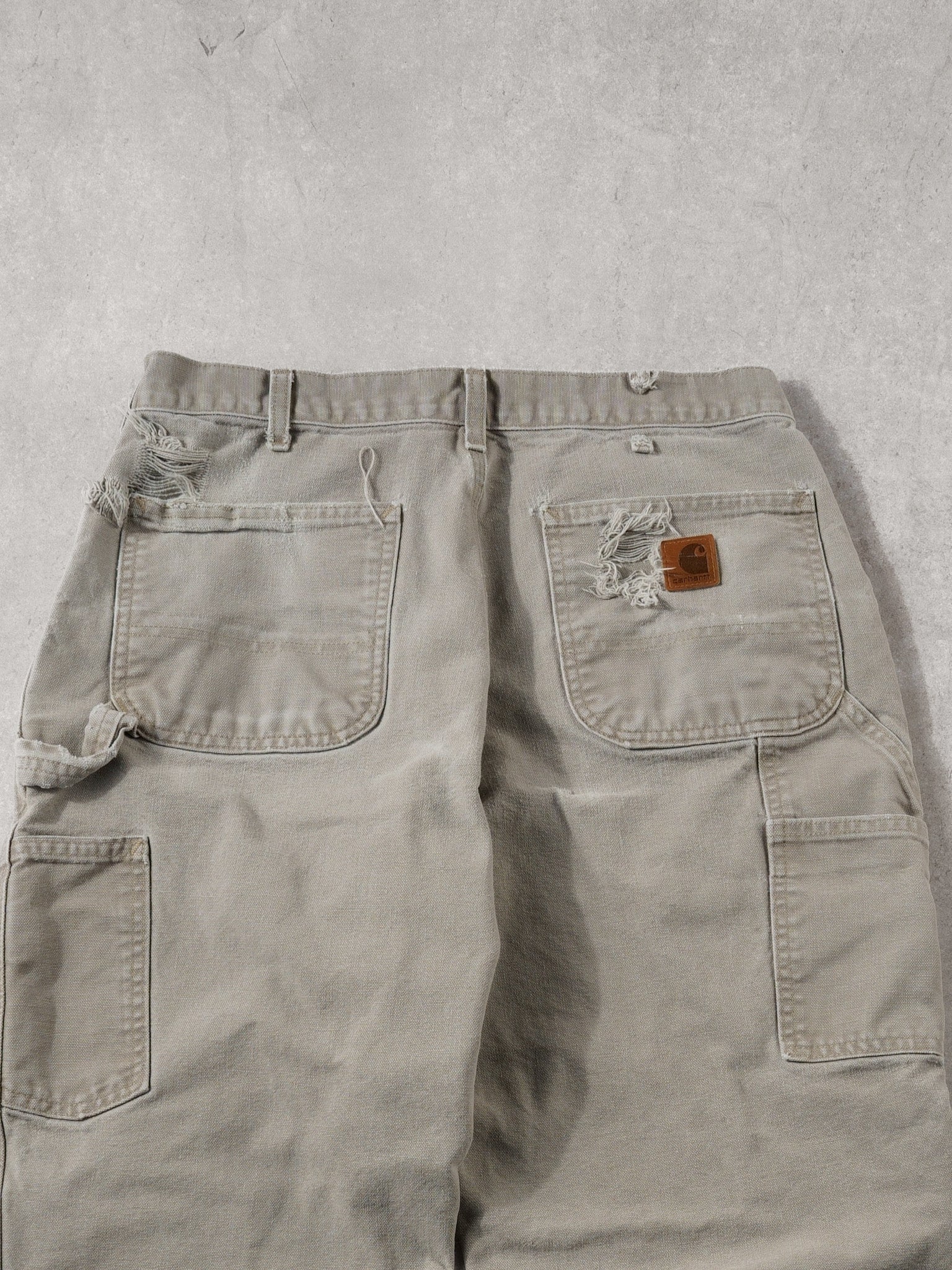 Vintage 90s Biege Carhartt Original Fit Carpenter Pants (32x30)