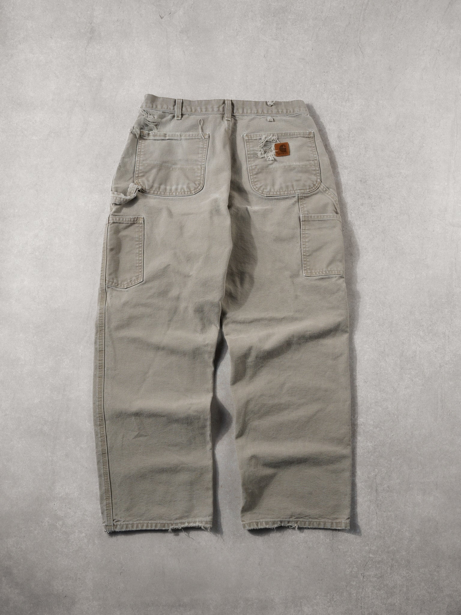 Vintage 90s Biege Carhartt Original Fit Carpenter Pants (32x30)