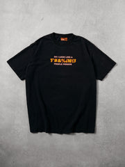 Vintage Y2K Black "Do I Look Like A F#&%ing People Person" Tee (L)