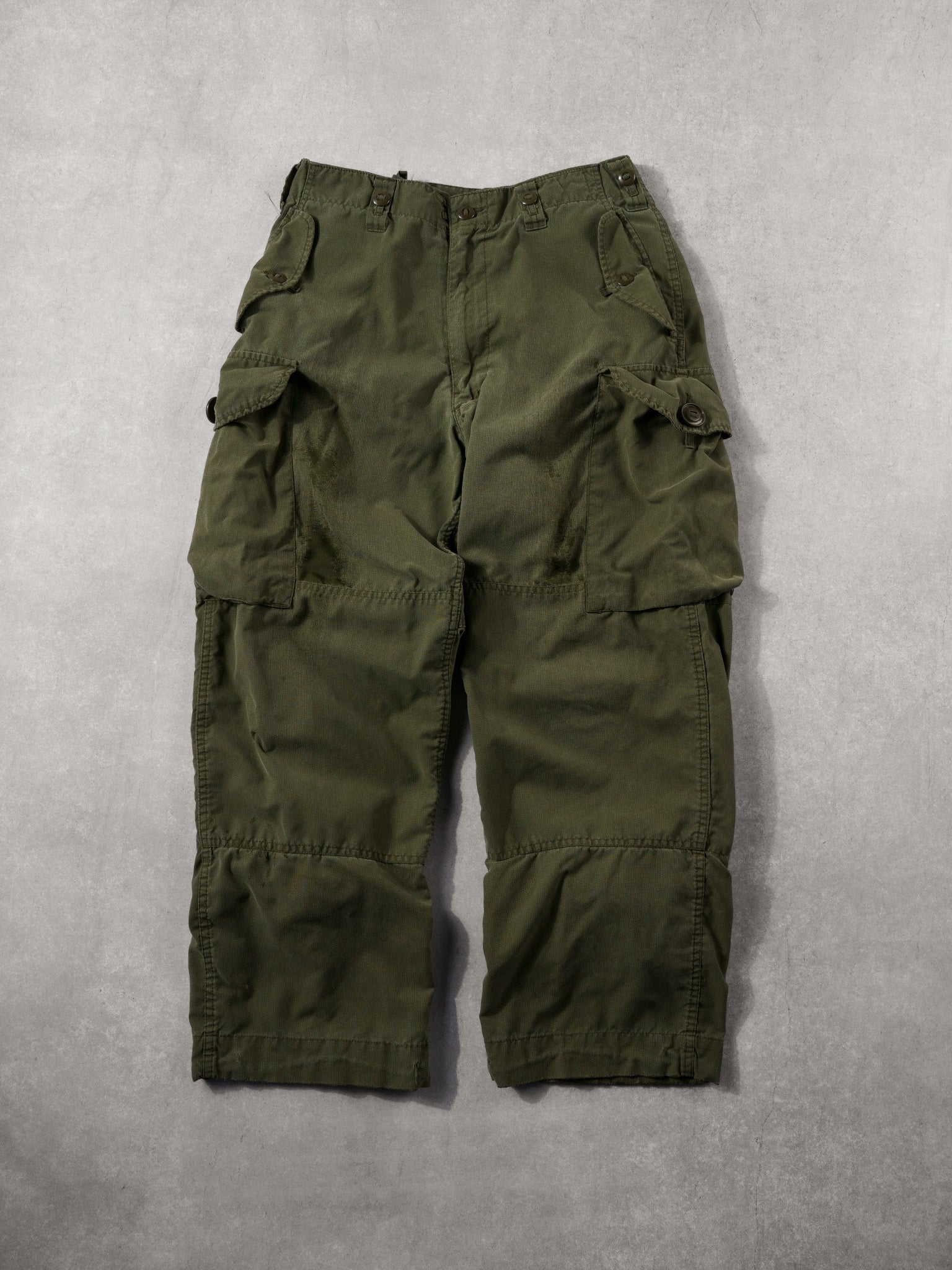Vintage 80s Green Army Parachute Pants (32x28)