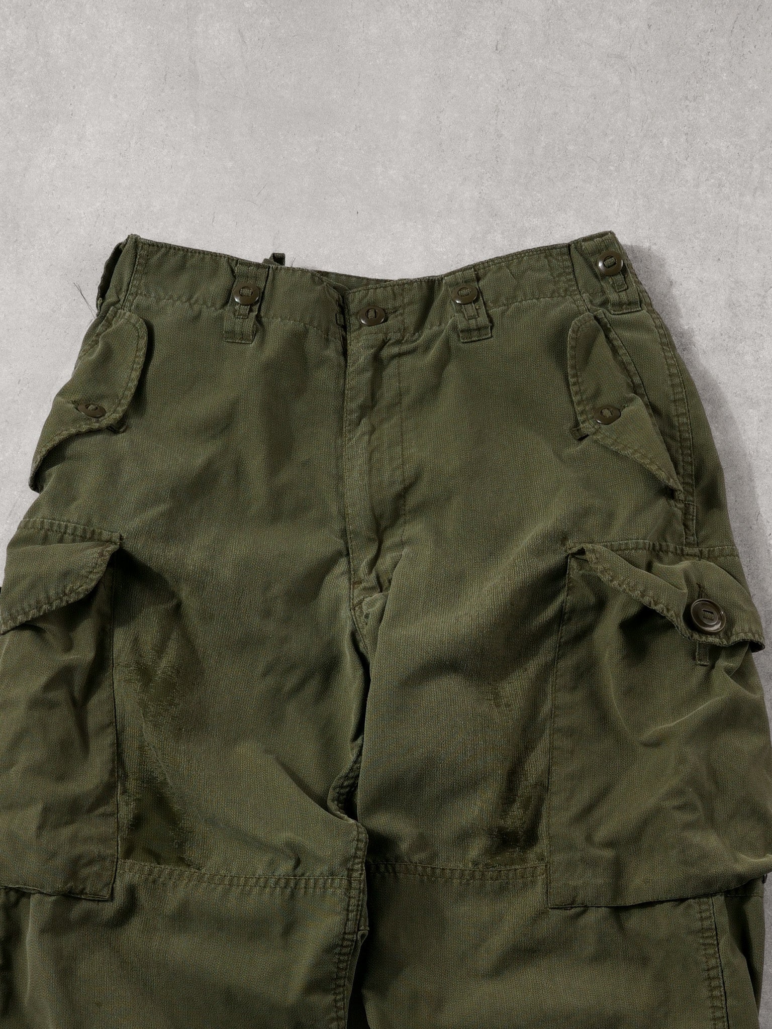 Vintage 80s Green Army Parachute Pants (32x28)