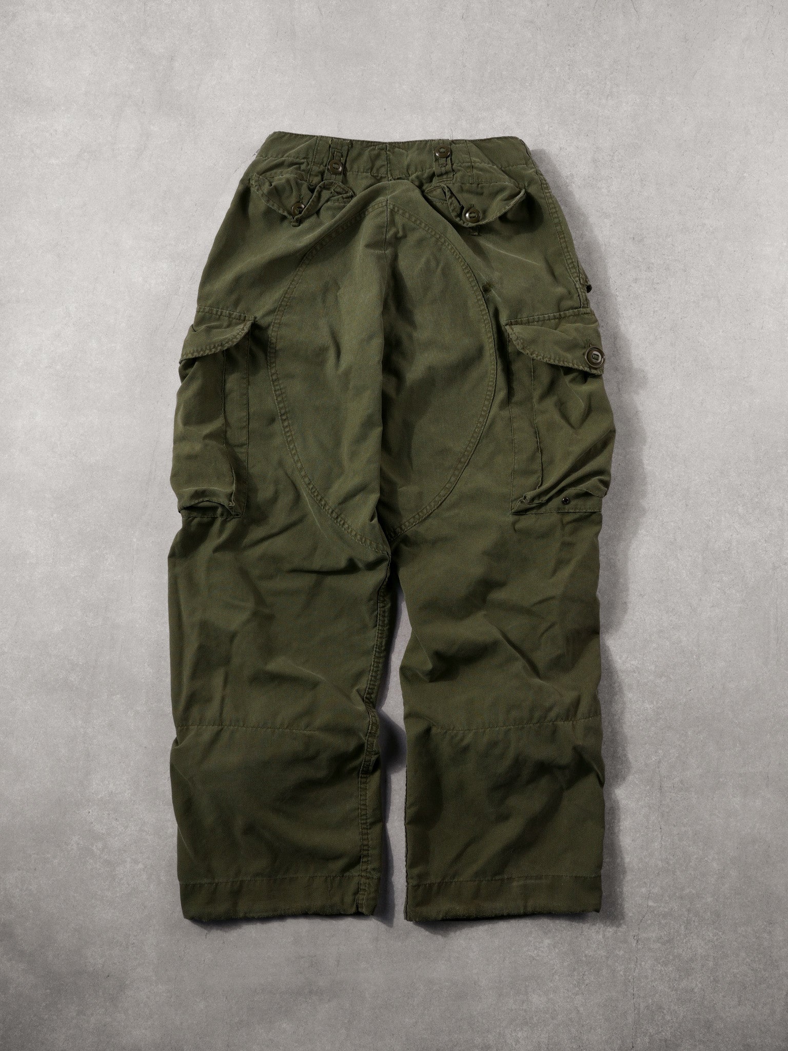 Vintage 80s Green Army Parachute Pants (32x28)