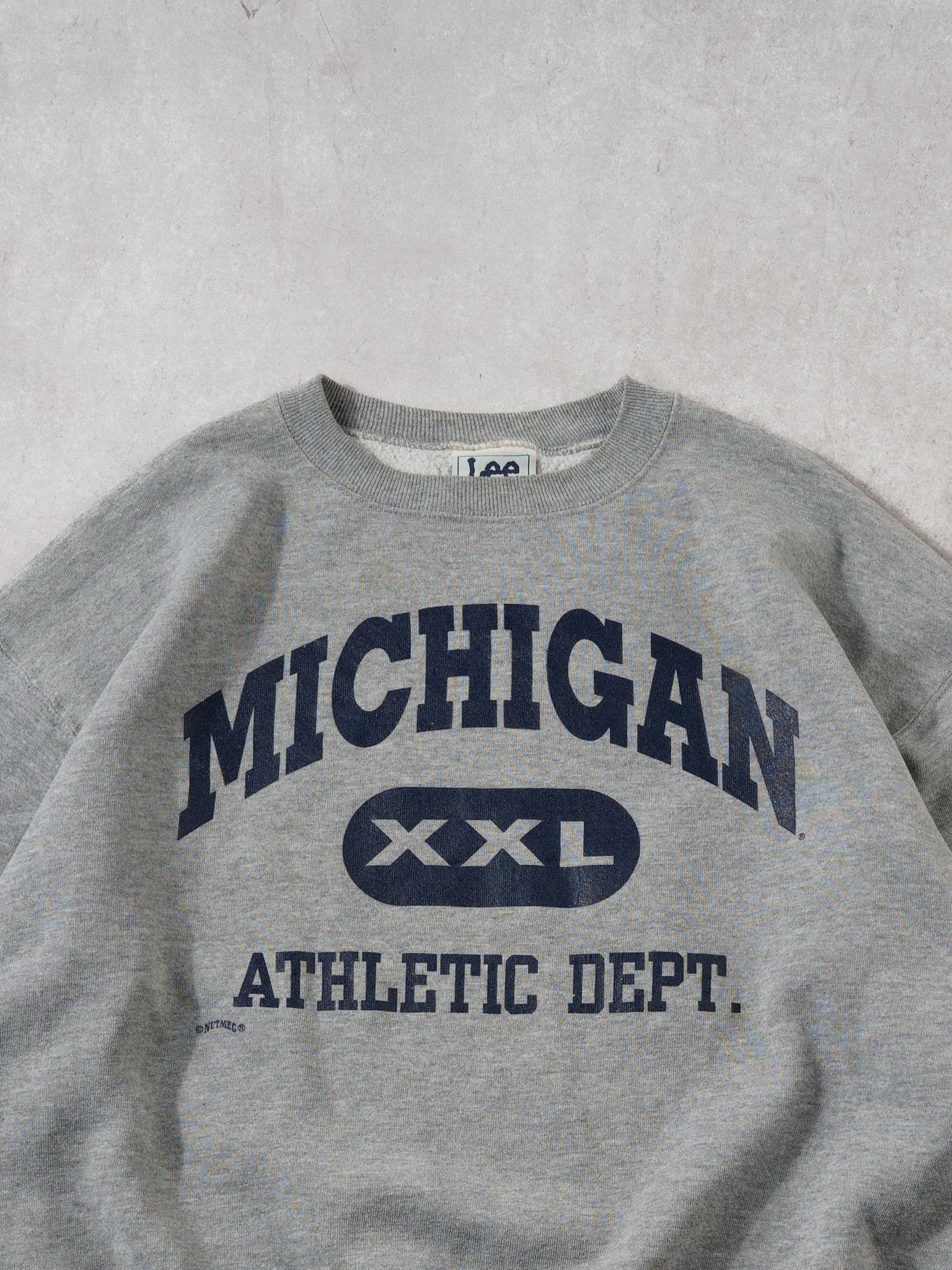 Vintage 90s Grey Michigan XXL Athletics Crewneck (L/XL)