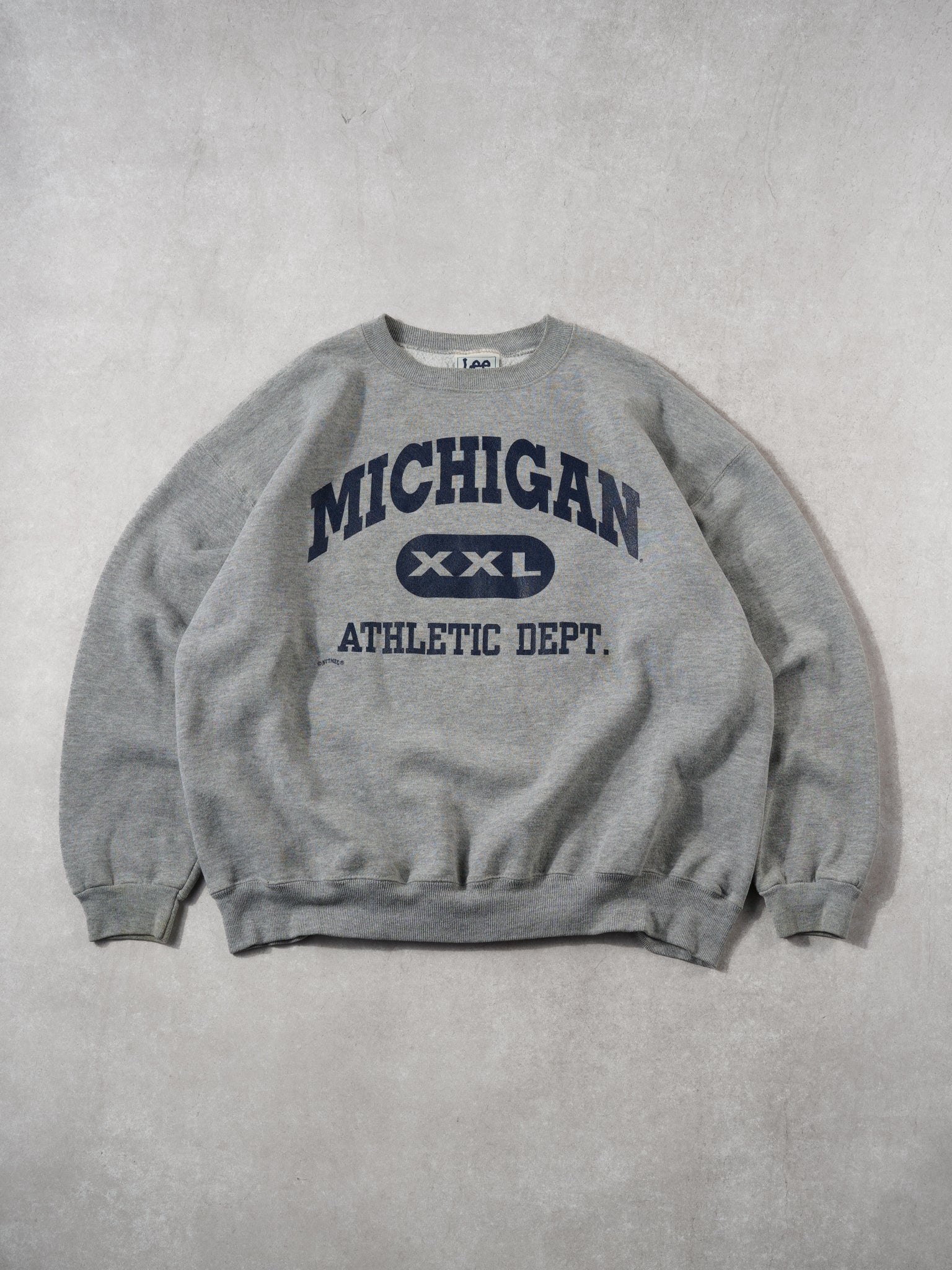 Vintage 90s Grey Michigan XXL Athletics Crewneck (L/XL)