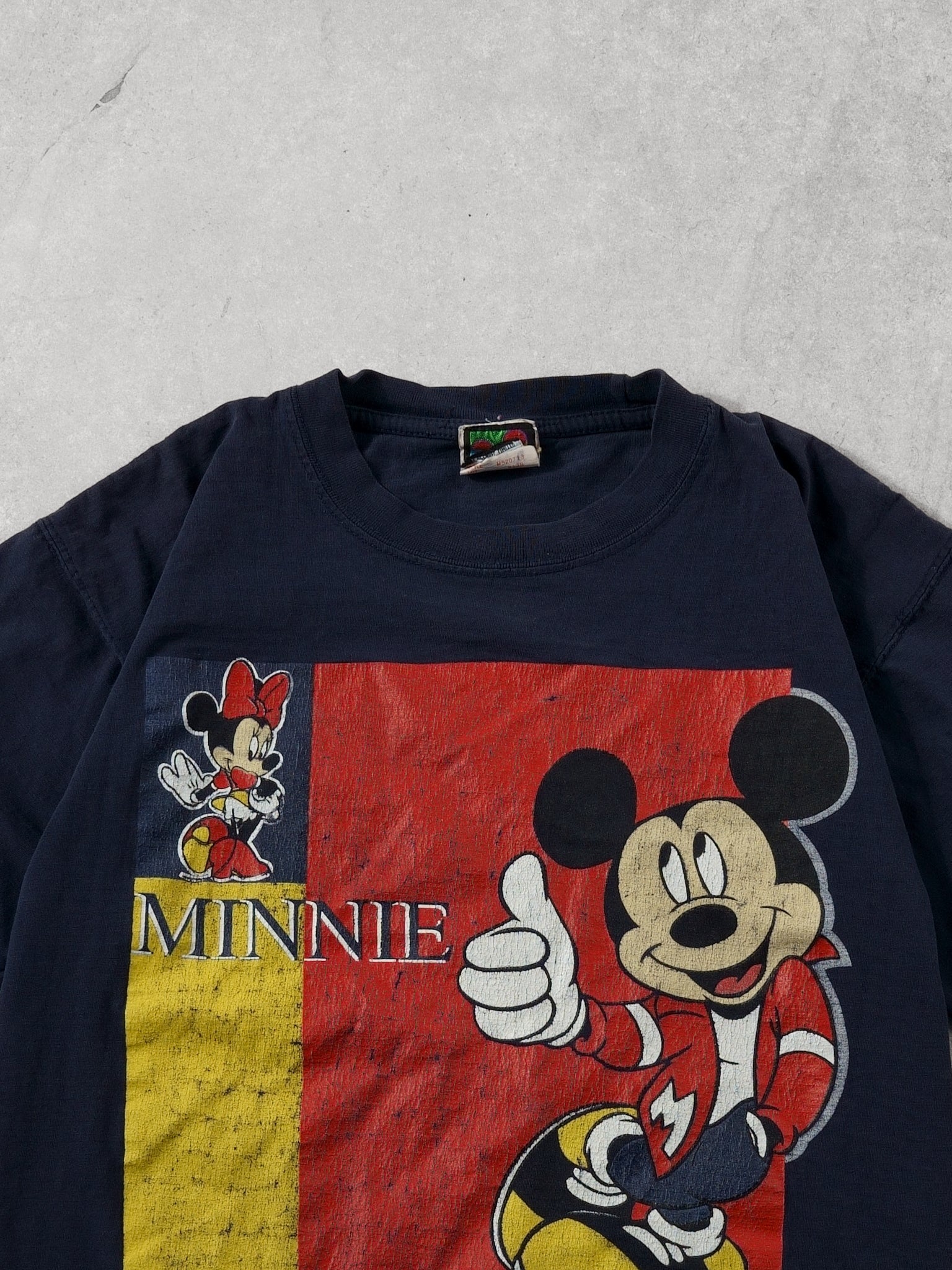 Vintage 90s Navy Blue Minnie Mouse Graphic Tee (S)