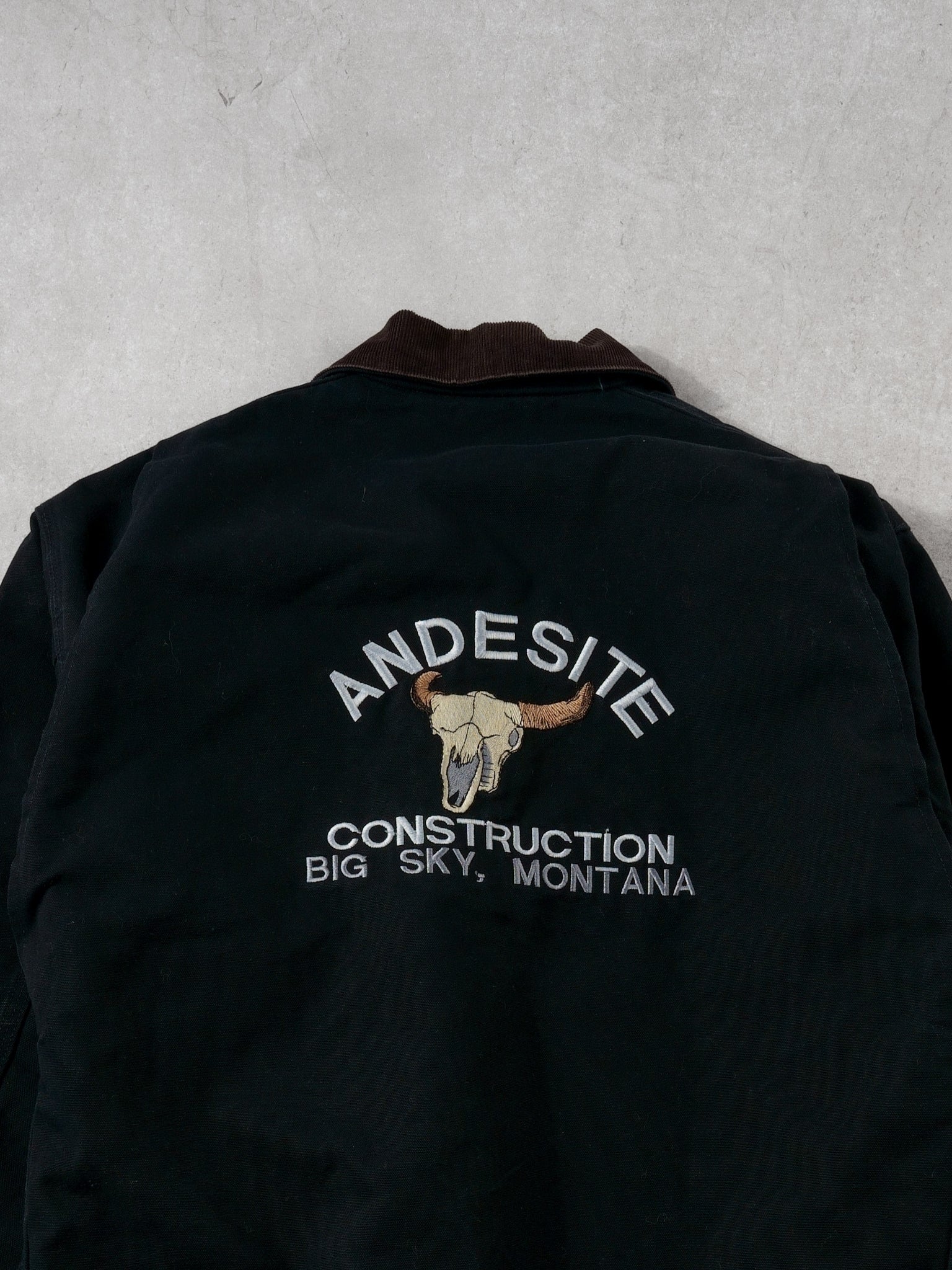 Vintage 90s Black Carhartt Blanket Lined Detroit Jacket (L/XL)