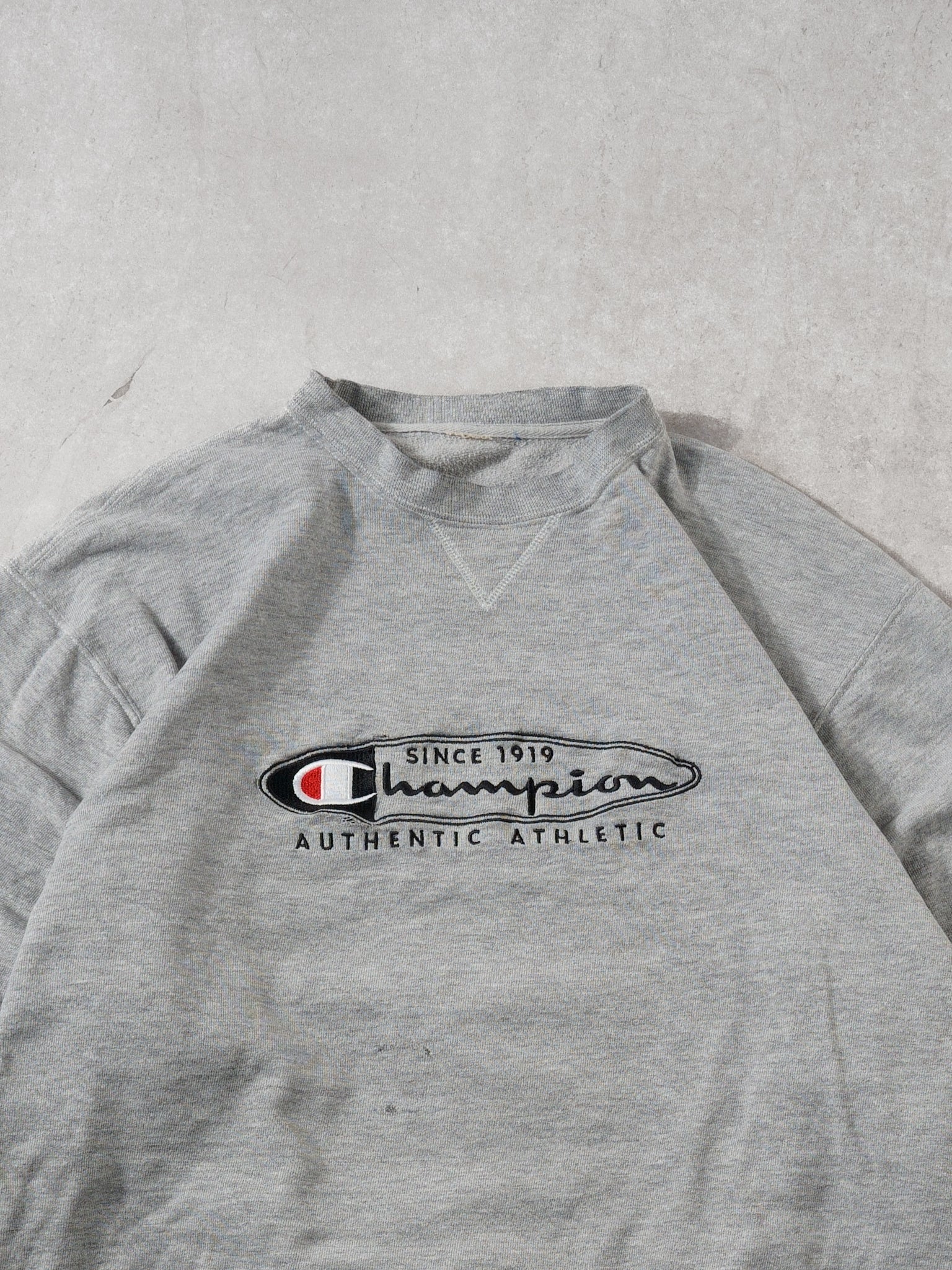 Vintage 90s Grey Champions Authentic Athletics Crewneck (L)