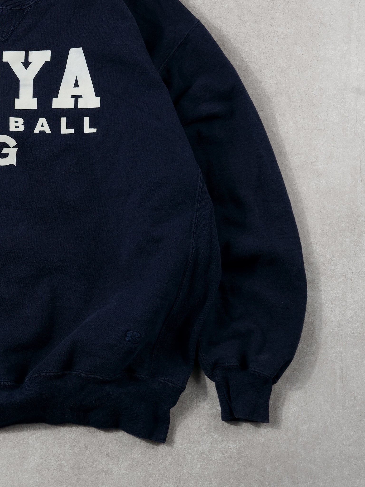 Vintage 90s Navy Blue HOYA Football Russell Athletic Crewneck (XL)