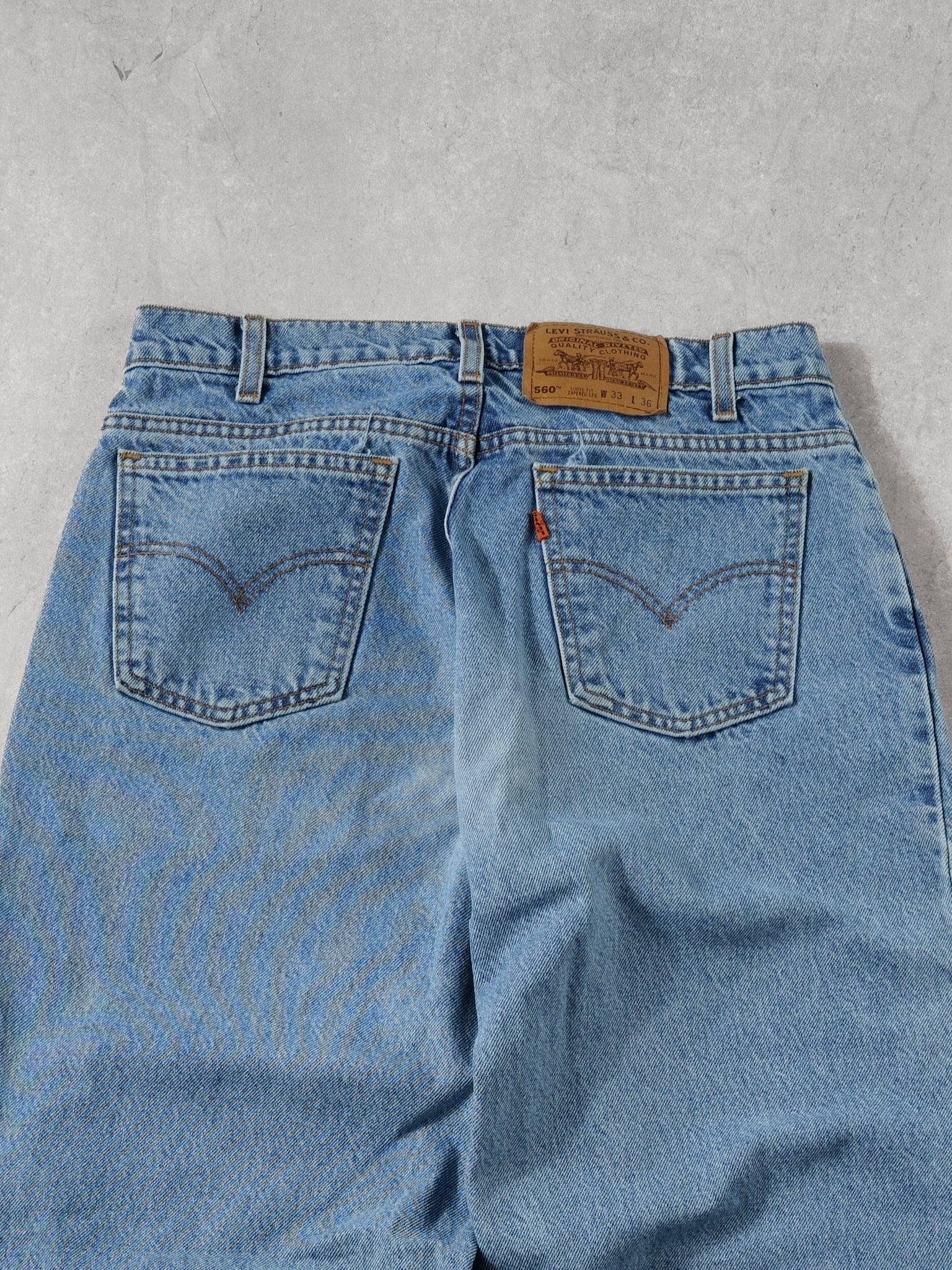 Vintage 70s Blue Levi's 560 Denim Jeans (32x34)