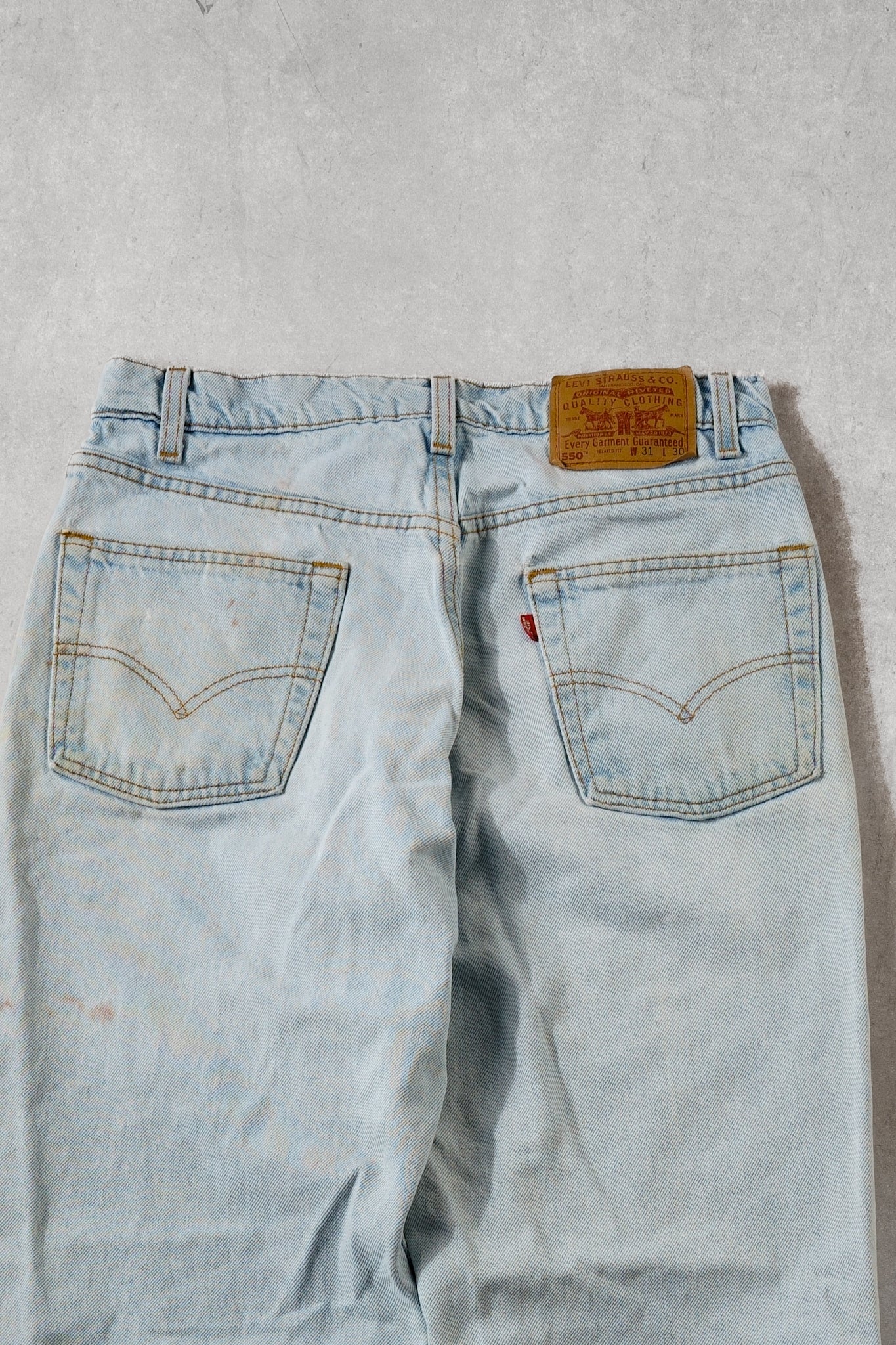 Vintage 90s Light Blue Levi's 550 Denim Jeans (30x30)