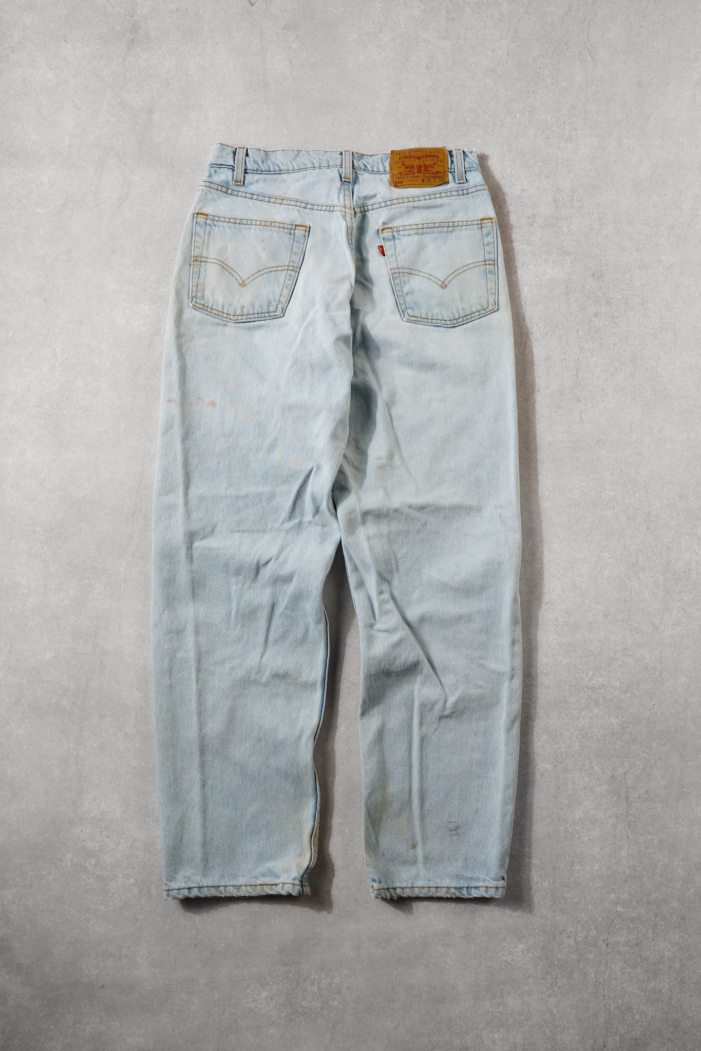 Vintage 90s Light Blue Levi's 550 Denim Jeans (30x30)