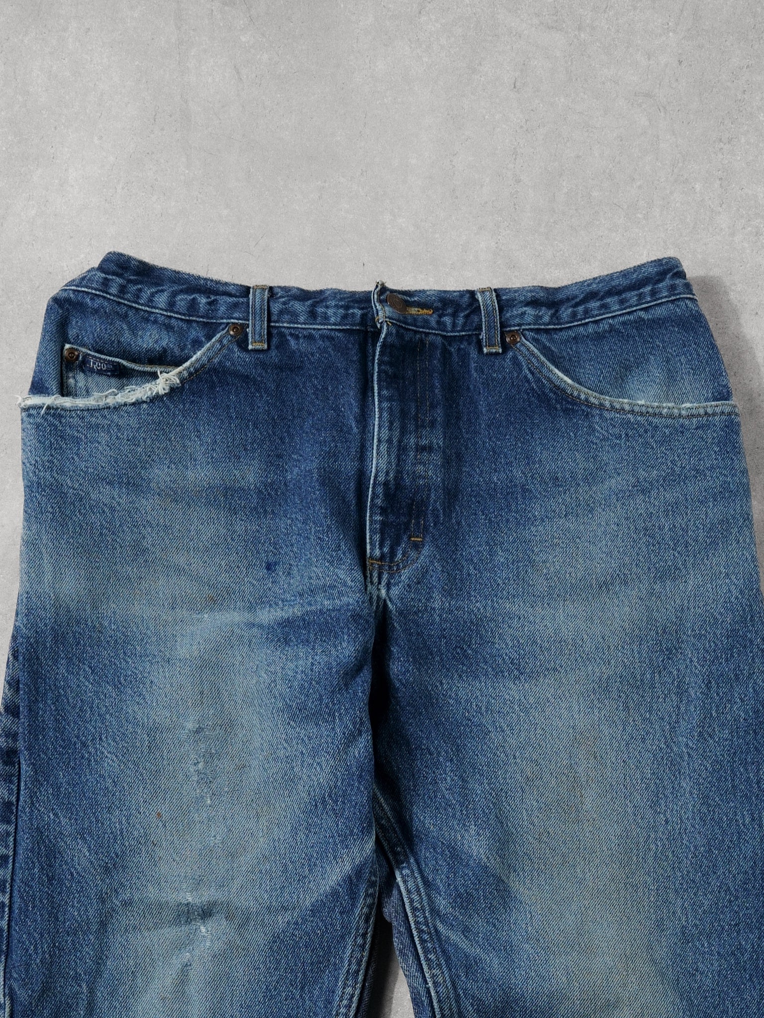 Vintage 90s Dark Blue Lee Denim Jeans (36x30)