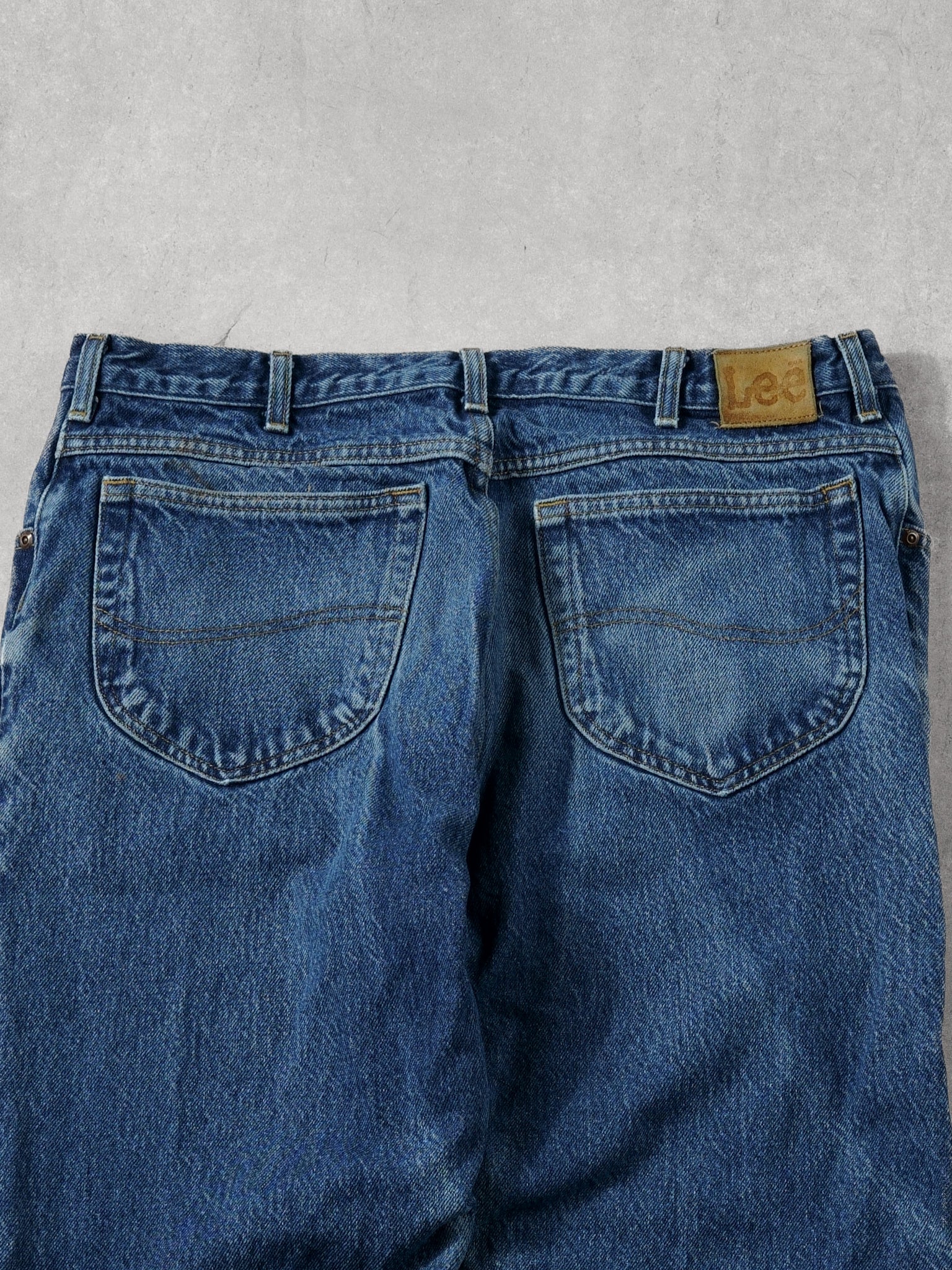 Vintage 90s Dark Blue Lee Denim Jeans (36x30)