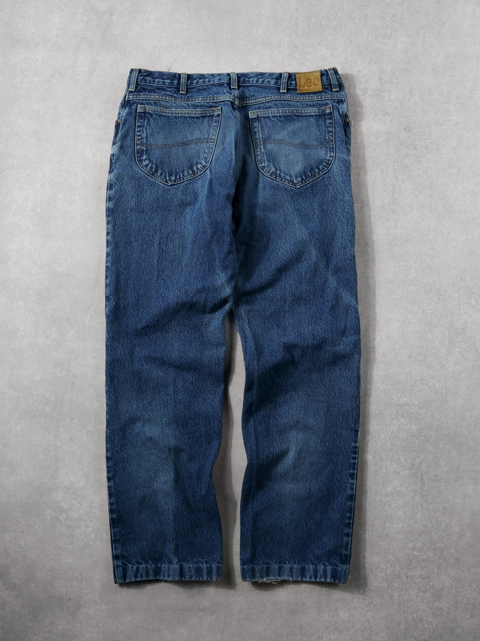 Vintage 90s Dark Blue Lee Denim Jeans (36x30)