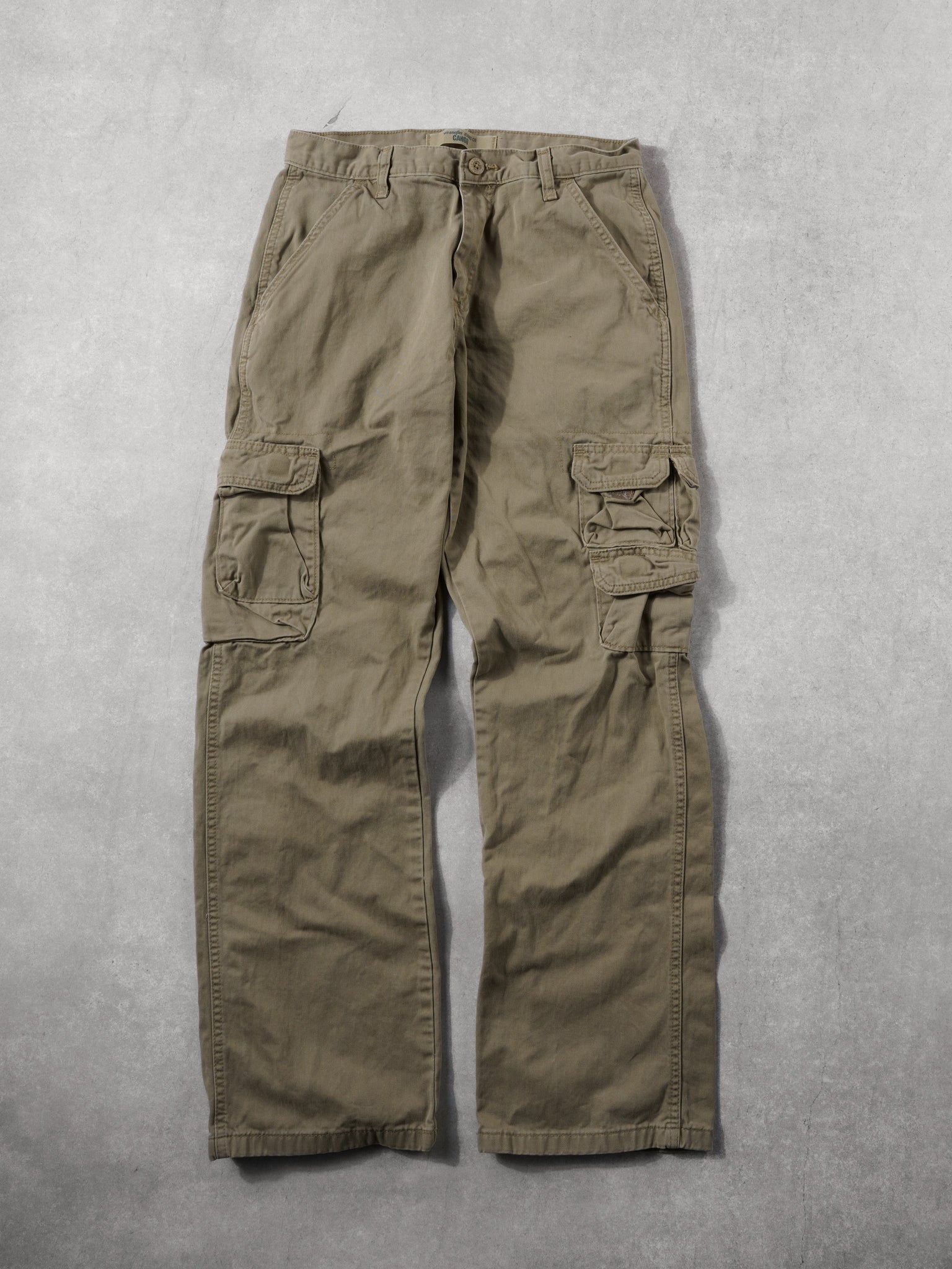 Vintage 90s Beige Wrangler Cargo Pants (30x30)