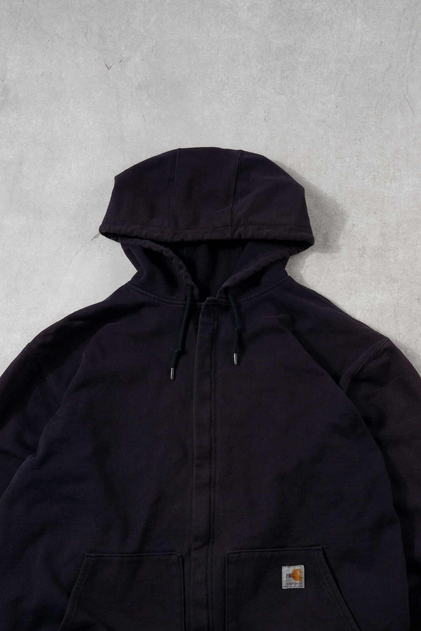 Vintage 90s Washed Blue Heavy Weight Fire Resistant Zip Up (L)